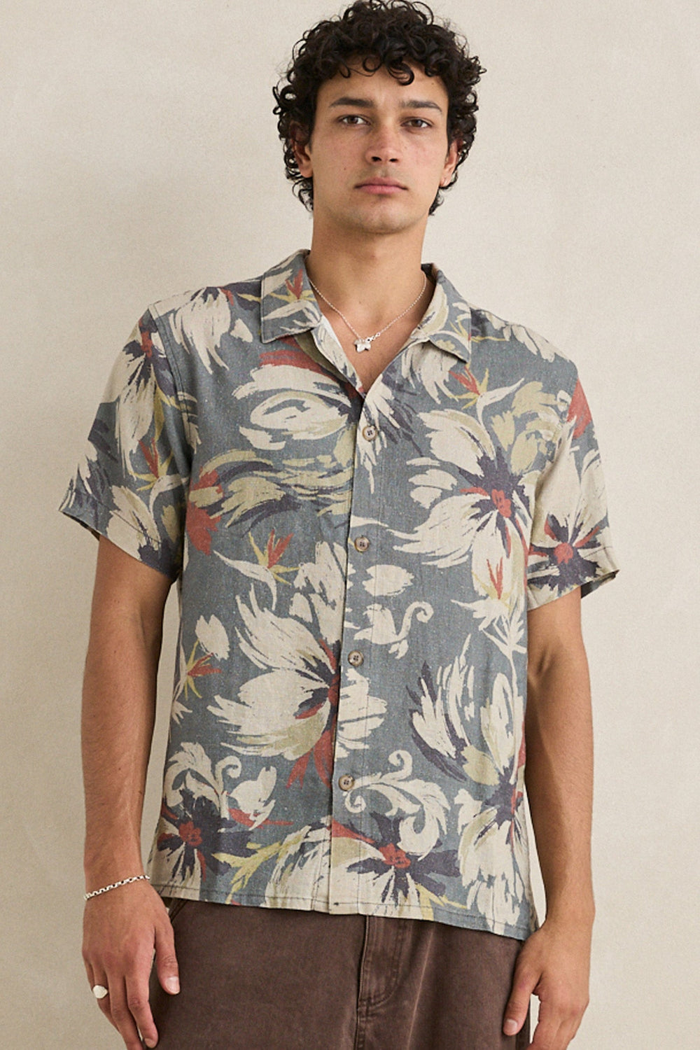 Tropical Camo Short Sleeve Shirt Camo
