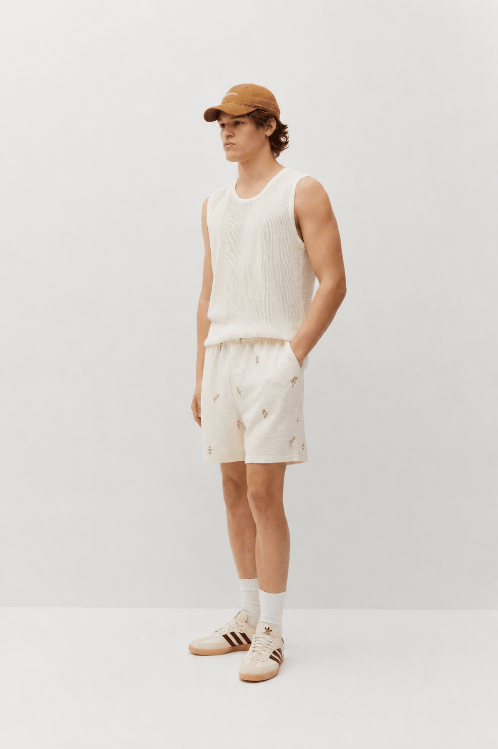 Knit Sweater Tank White
