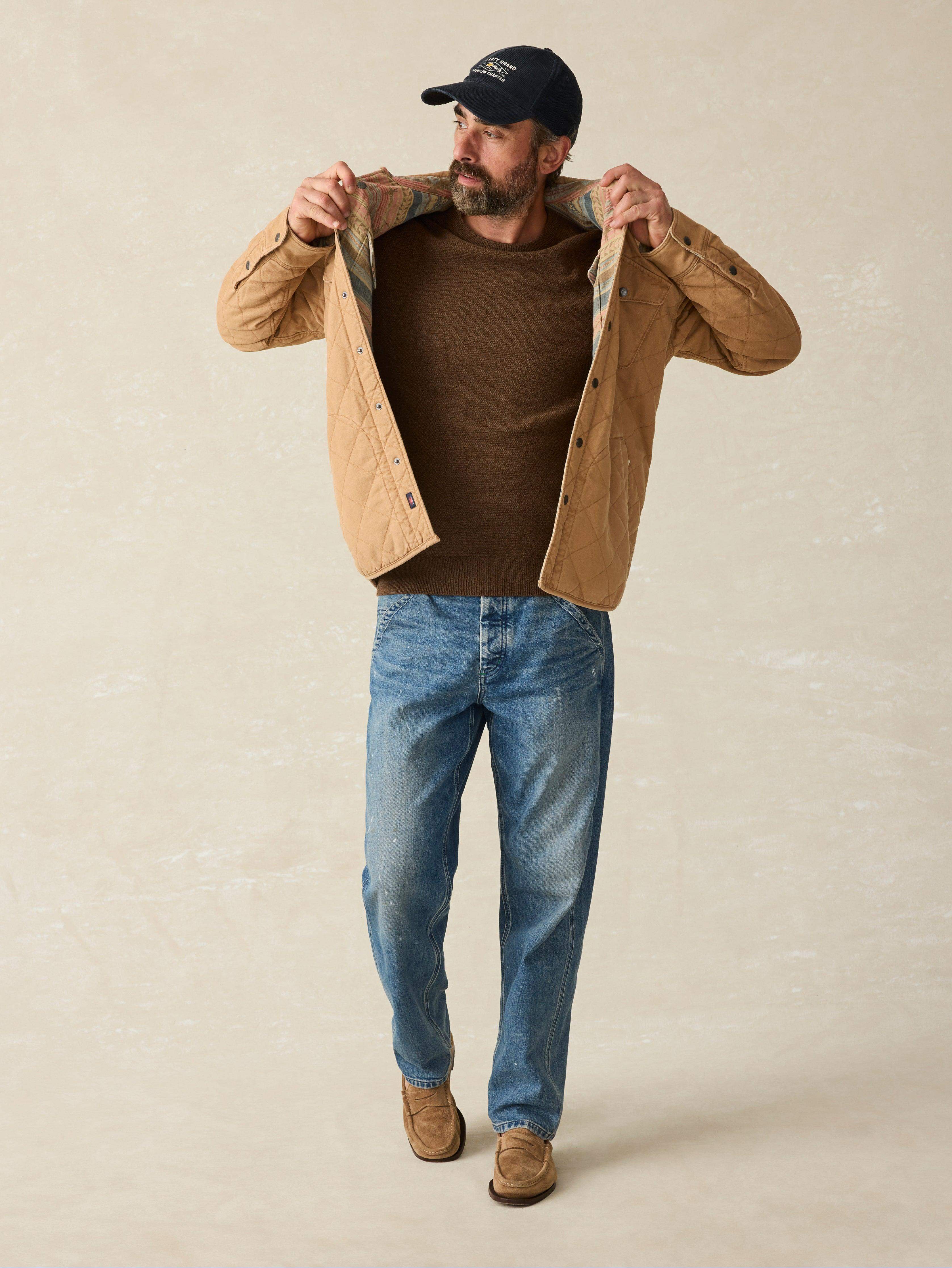 Jackson Crew Sweater II Trail Brown Heather