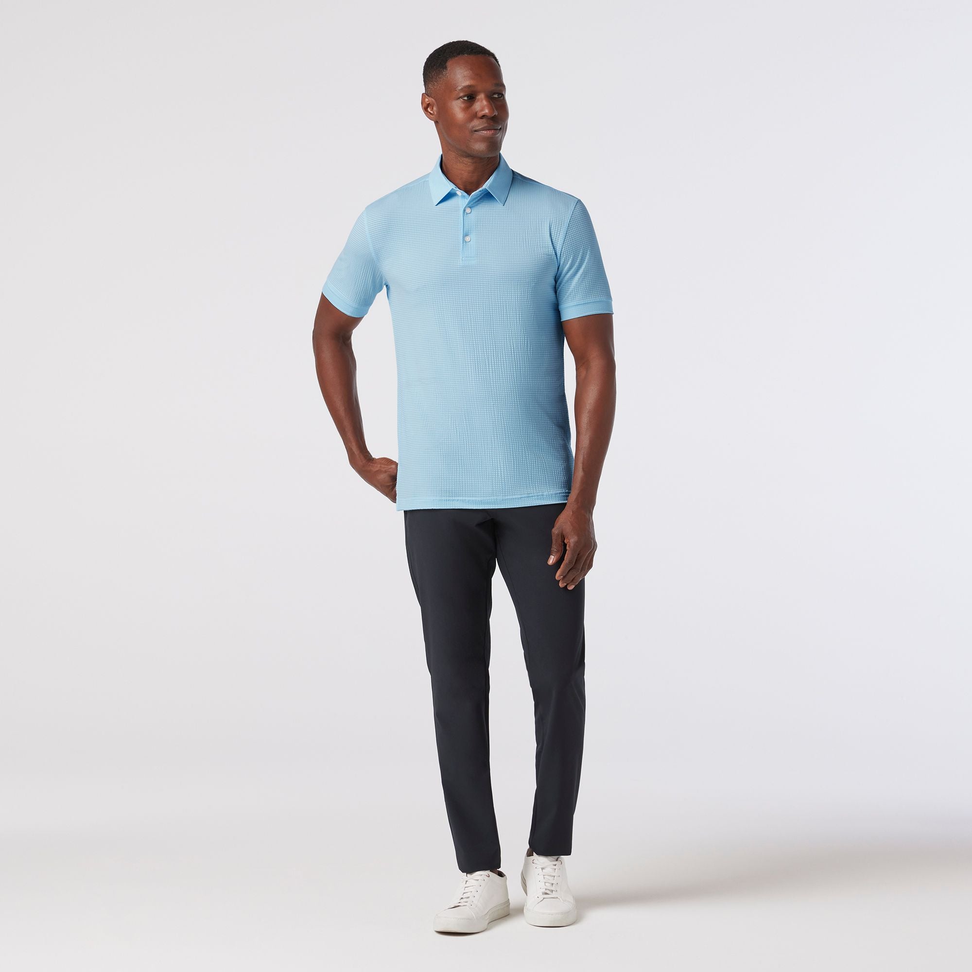 Copa Short Sleeve Polo Light Cyan