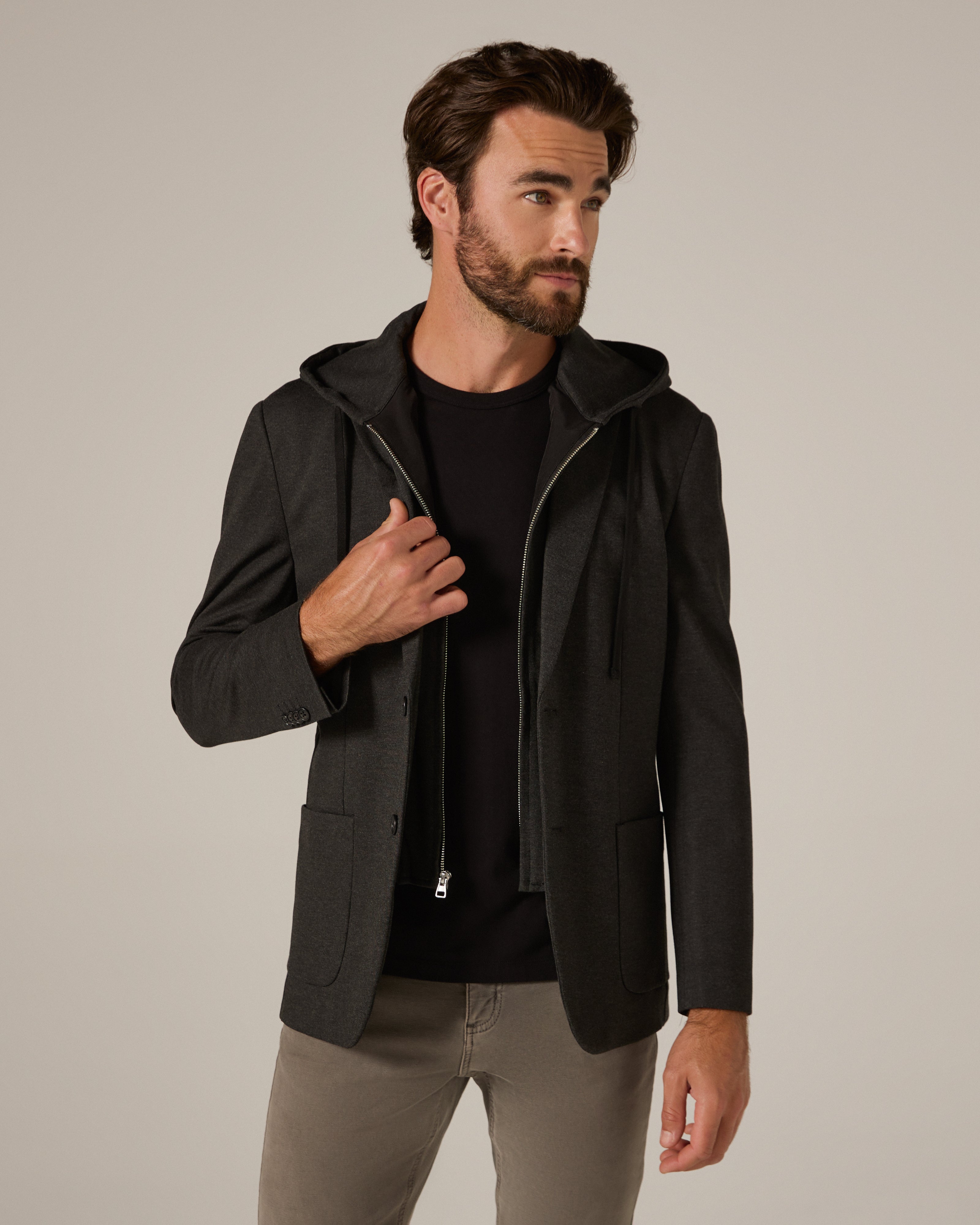 The District Blazer Dark Charcoal