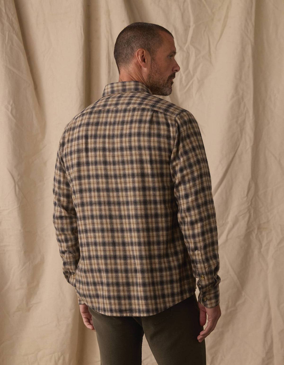 Hudson Double Brushed Flannel Toasted Chestnut Plaid