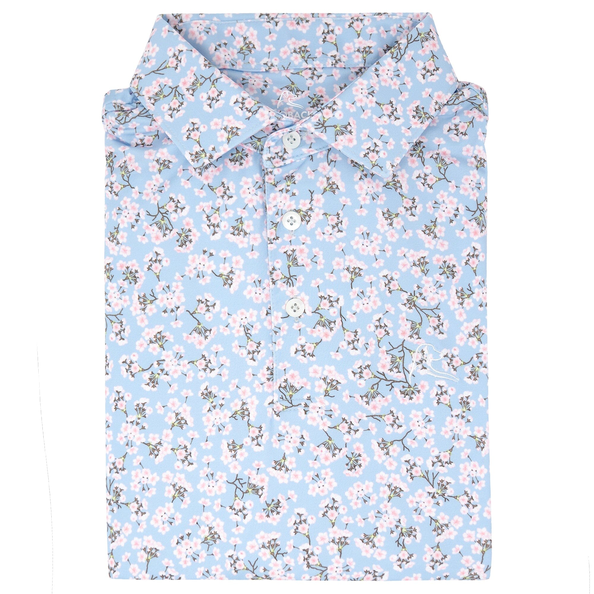 rhoback dress shirts Rhoback Marlin | Performance | Marlin - White/Marine Blue Men's Short Sleeve Performance Polo