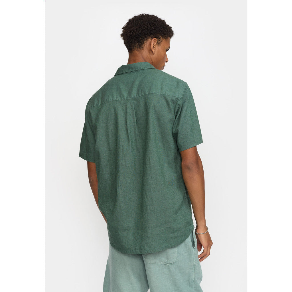 Short-Sleeved Cuban Shirt Dustgreen