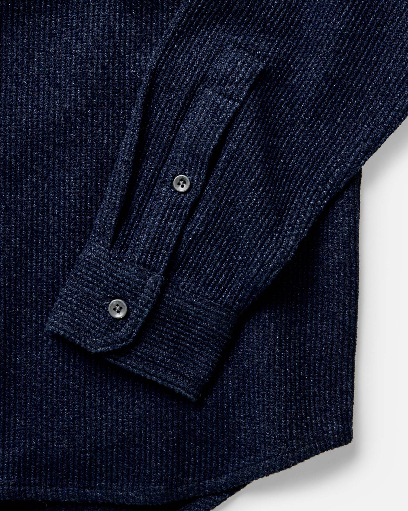 The Utility Shirt in Sashiko Rinsed Indigo