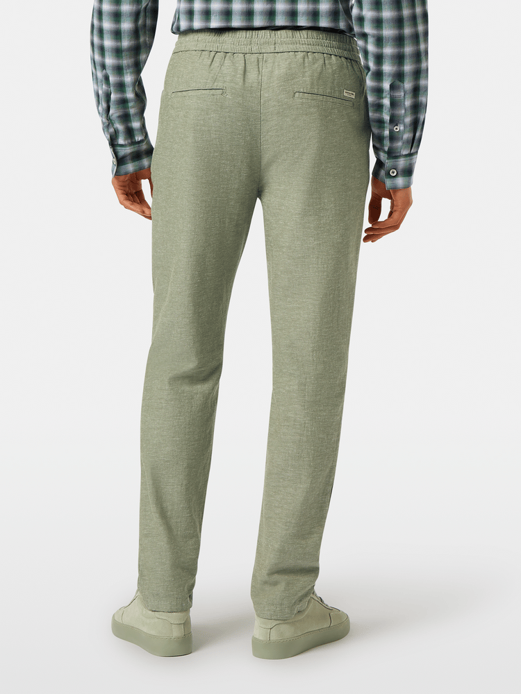 Warren Linen Twill Pant Army