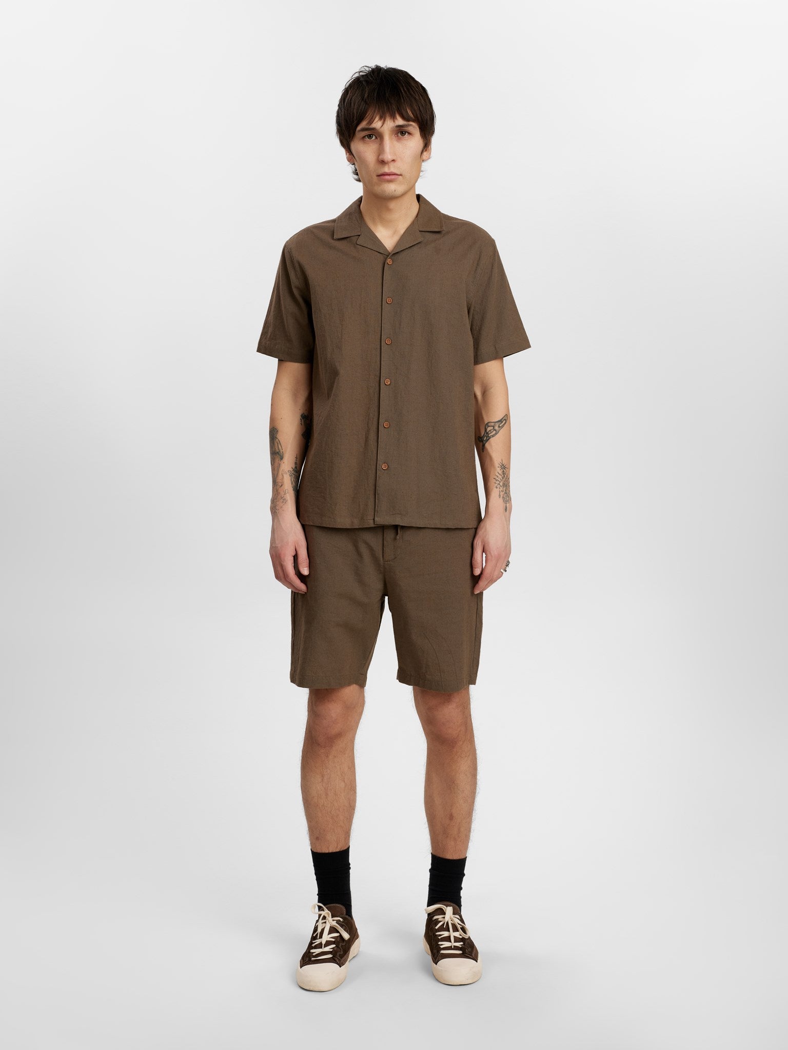 Akleo Short Sleeve Cot/Linen Shirt Cub