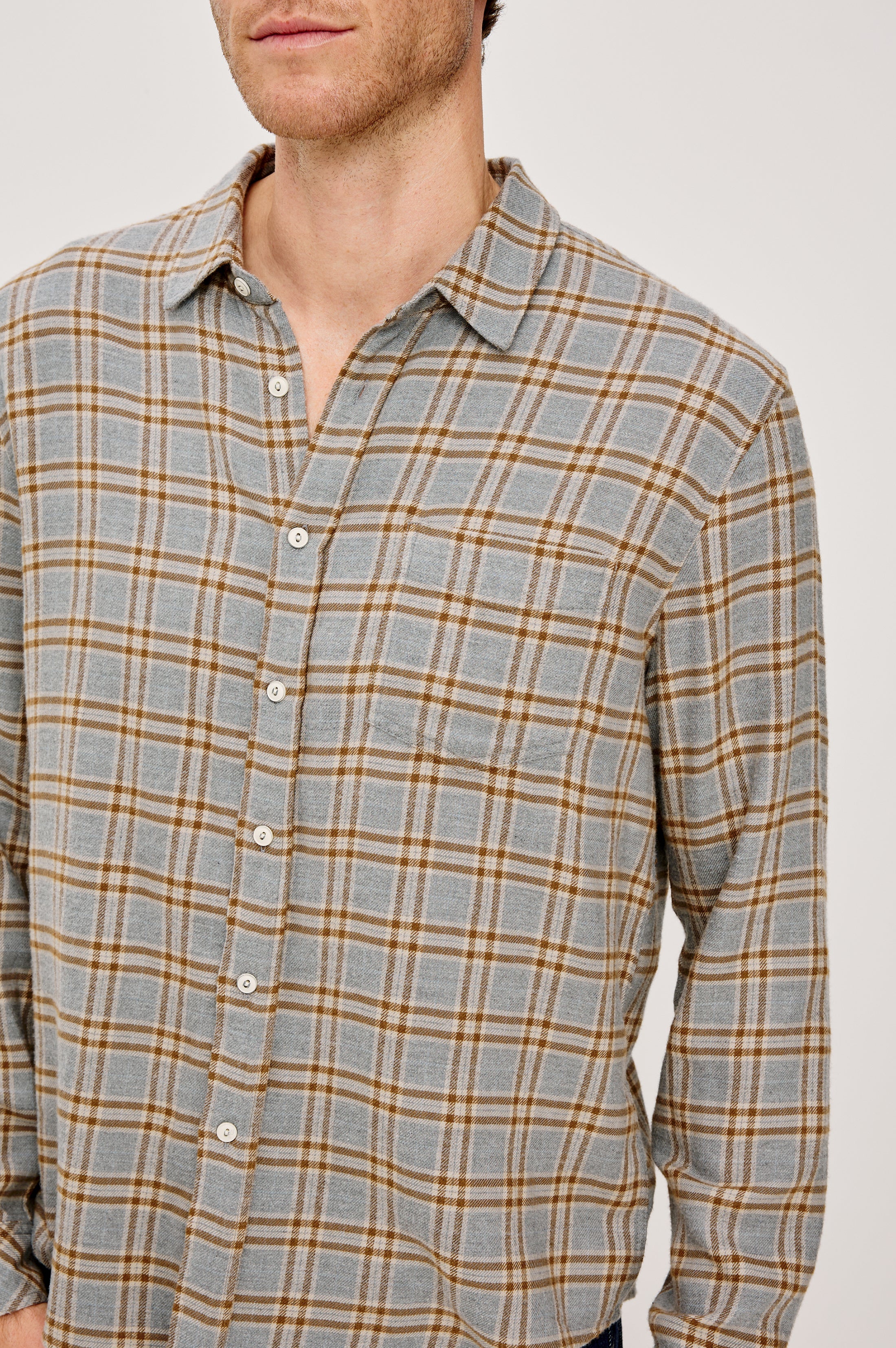 Lennox Shirt Shale Truffle