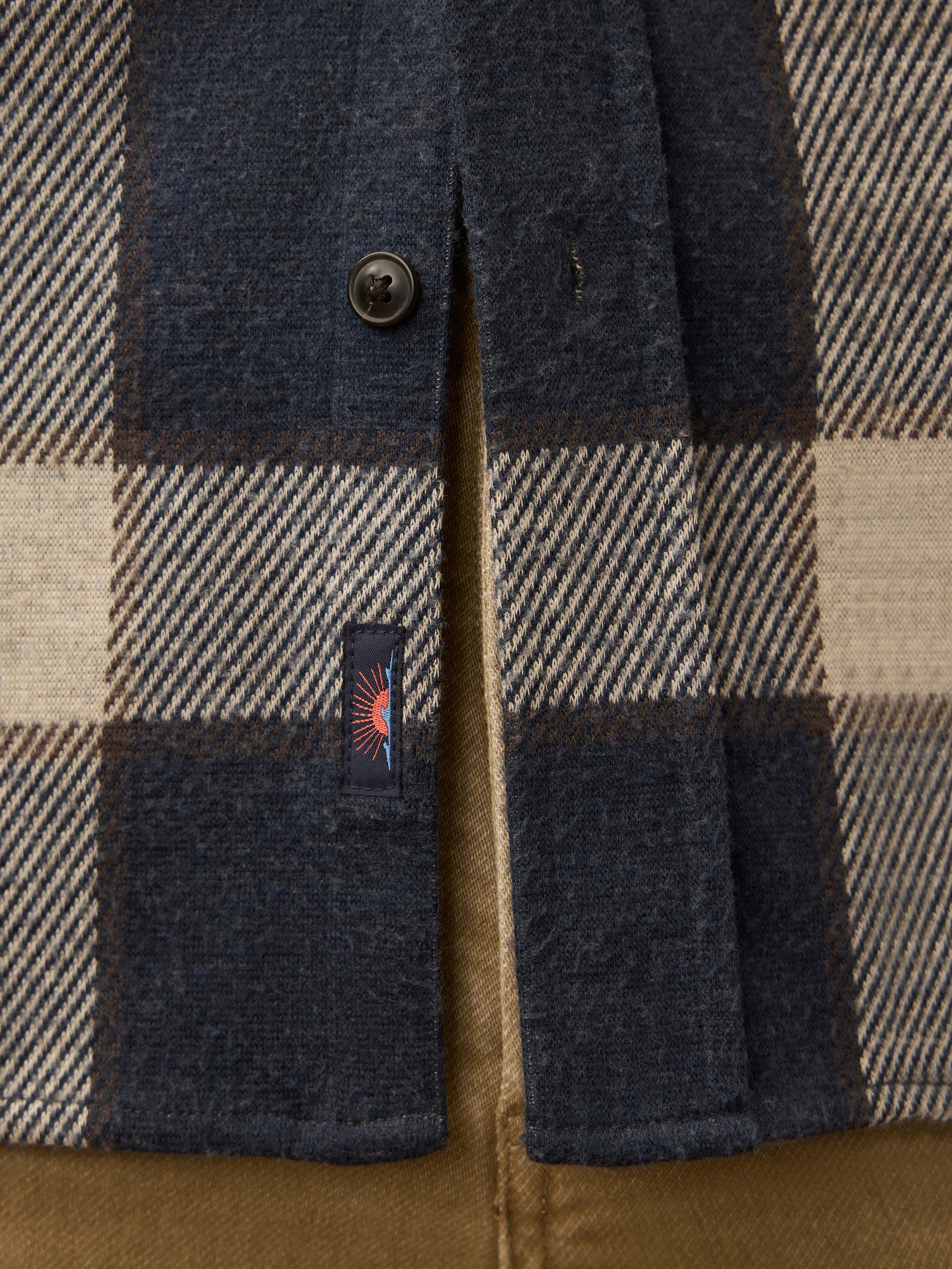 Legend Sweater Shirt Navy Cloud Plaid