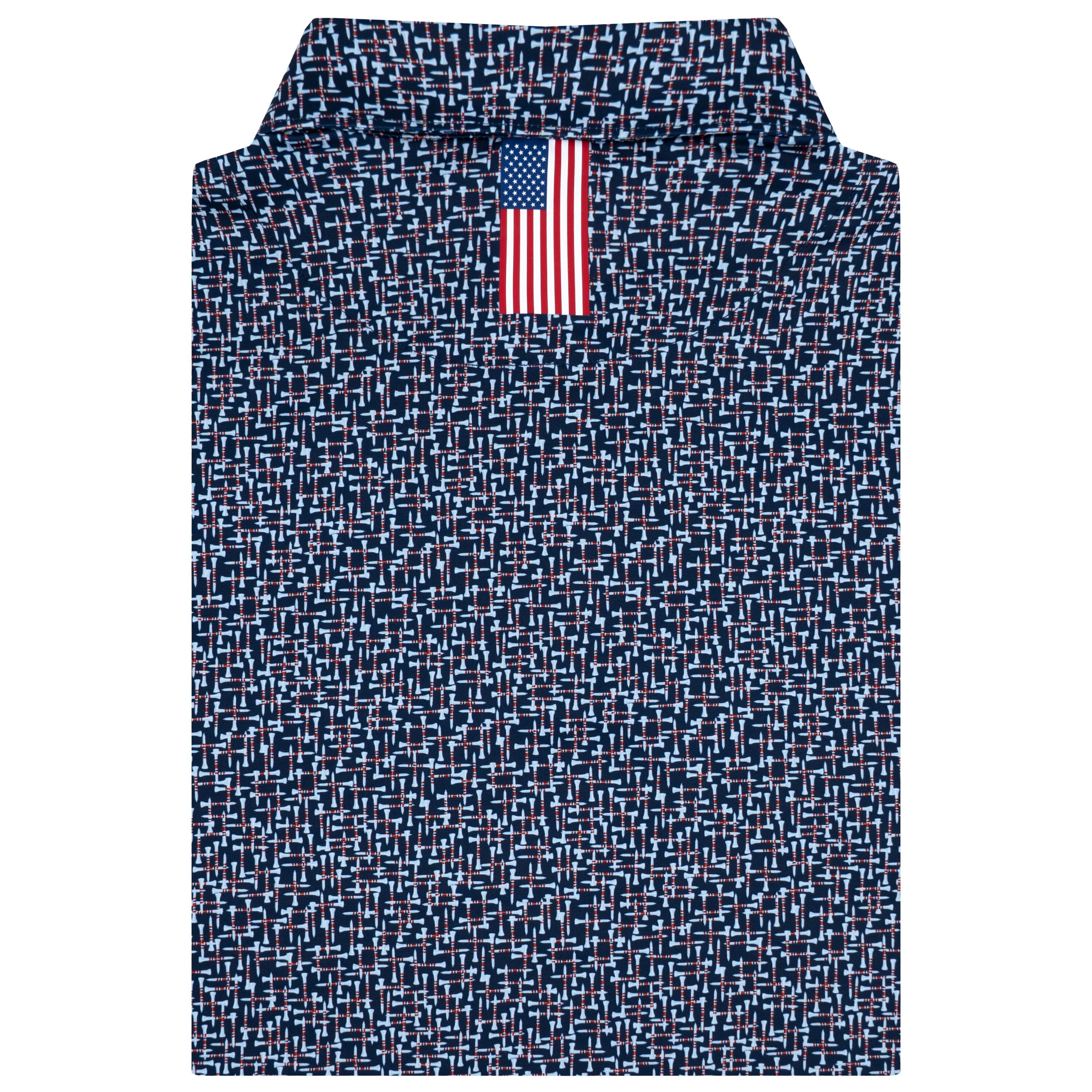 The Tee Plaid 2.0 Polo Fleet Navy/Baby Blue