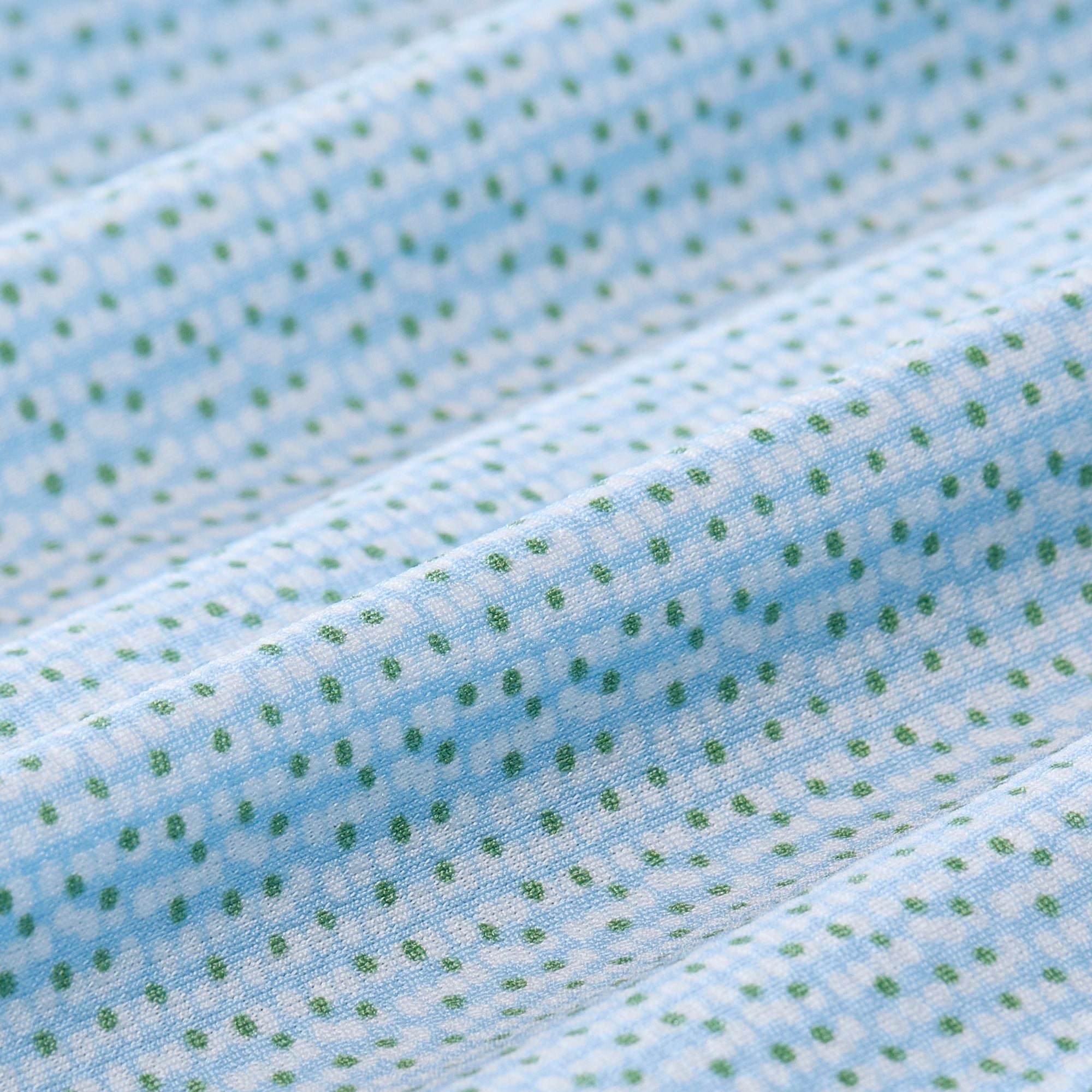 Halyard Short Sleeve Dress Shirt Light Blue Circle Montage