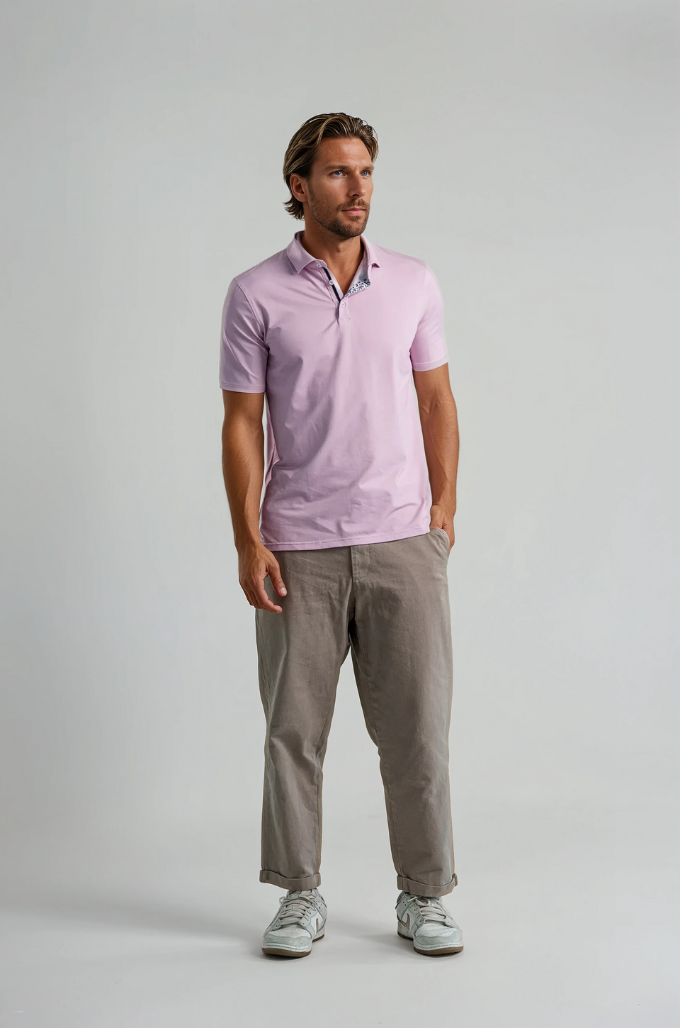 Apex Pique Polo - Basic Birdseye Med. Pink