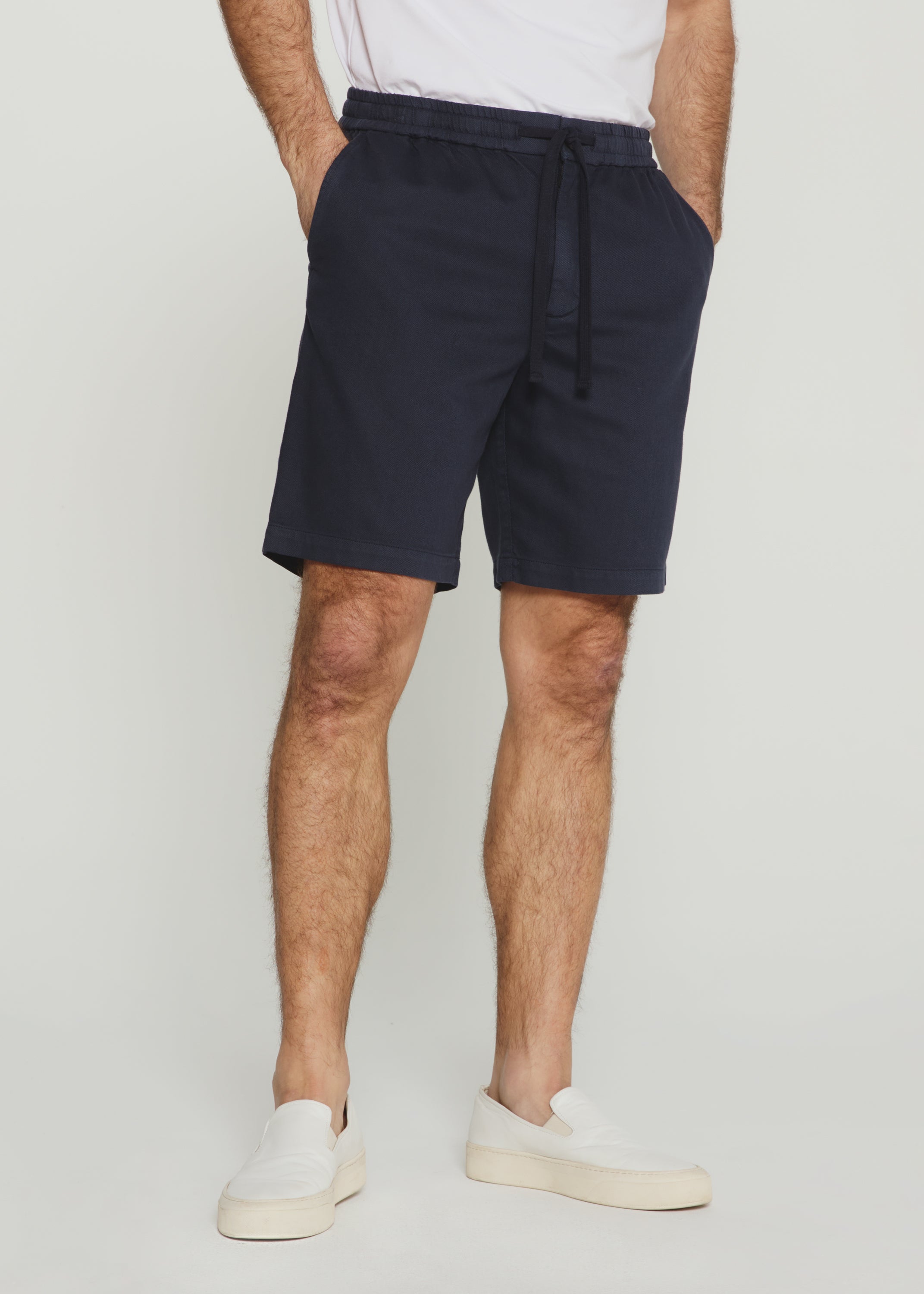 Laguna Linen Pull-On Short Navy