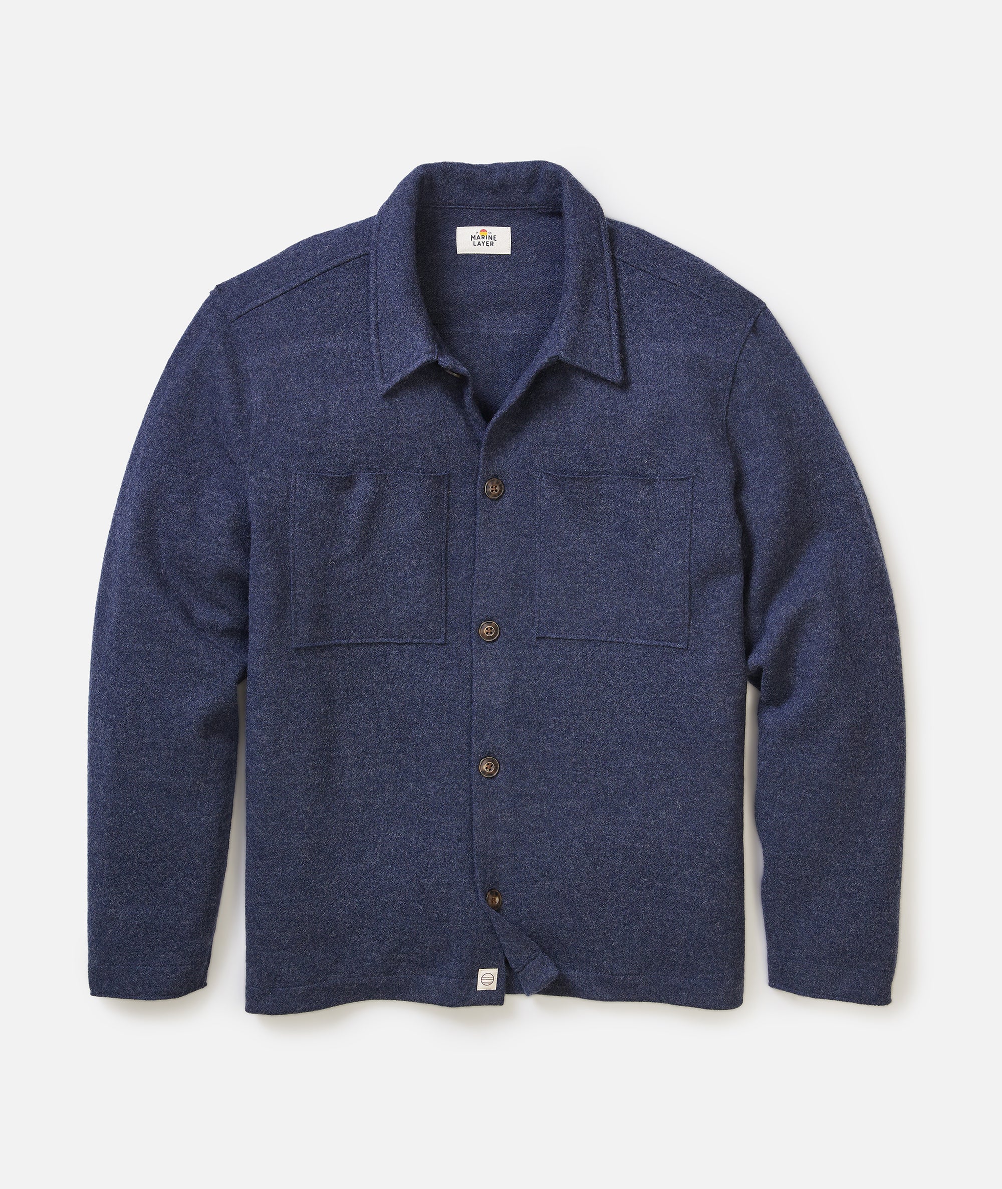 Mendocino Wool Overshirt Navy