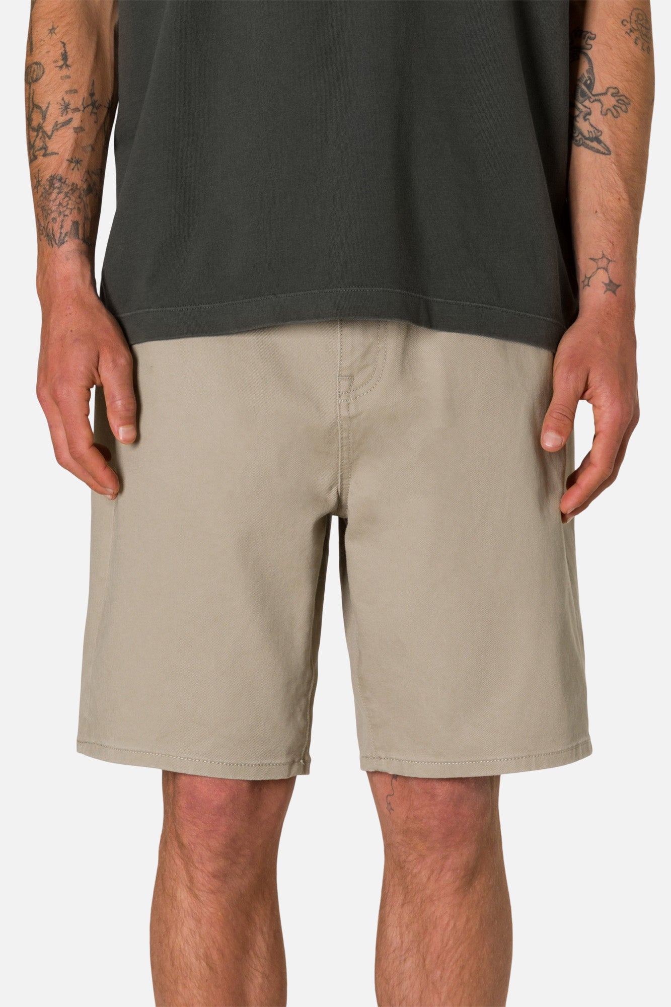 George 64 Bull Denim Short Vintage Khaki