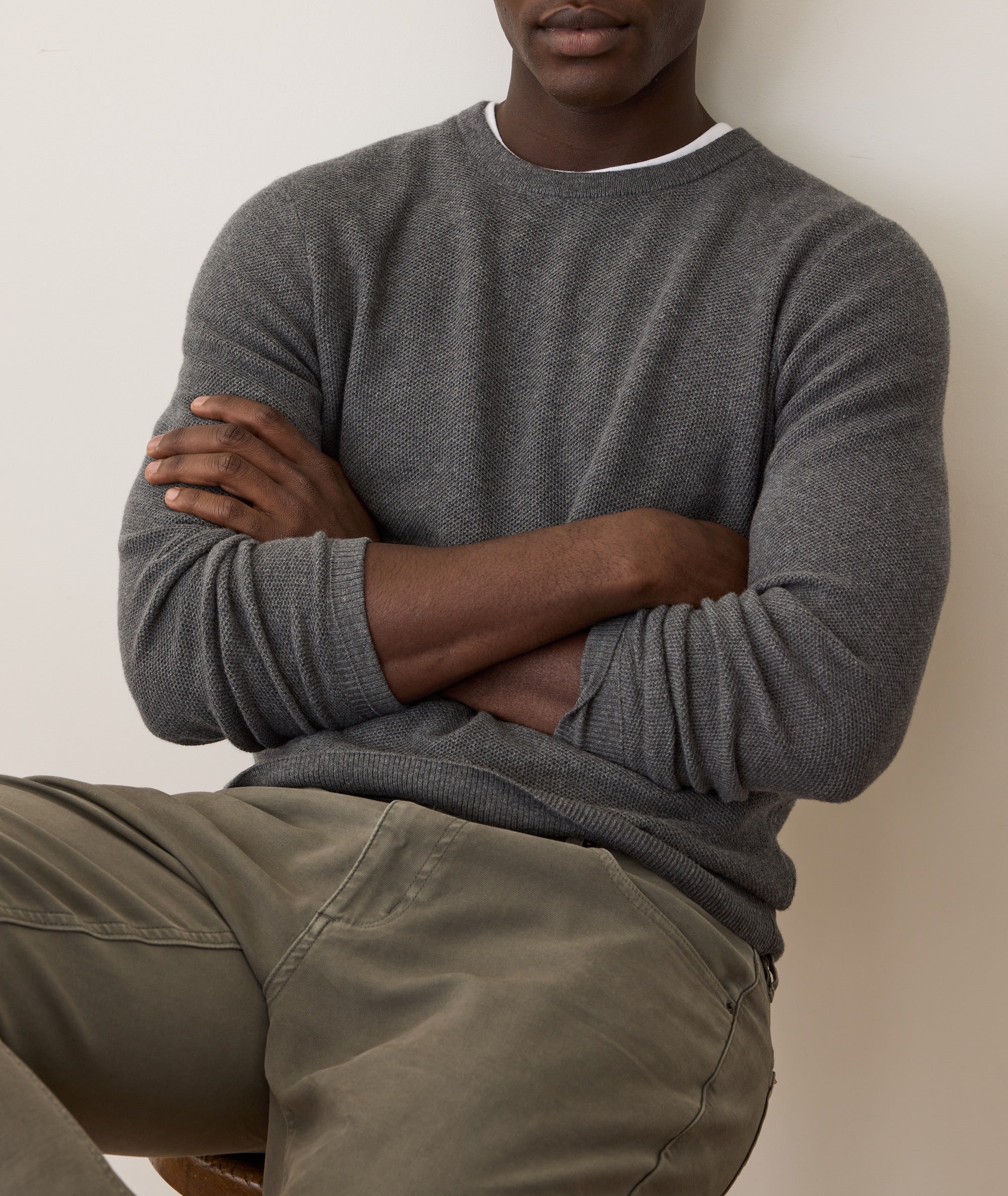 Sweater Tee Charcoal
