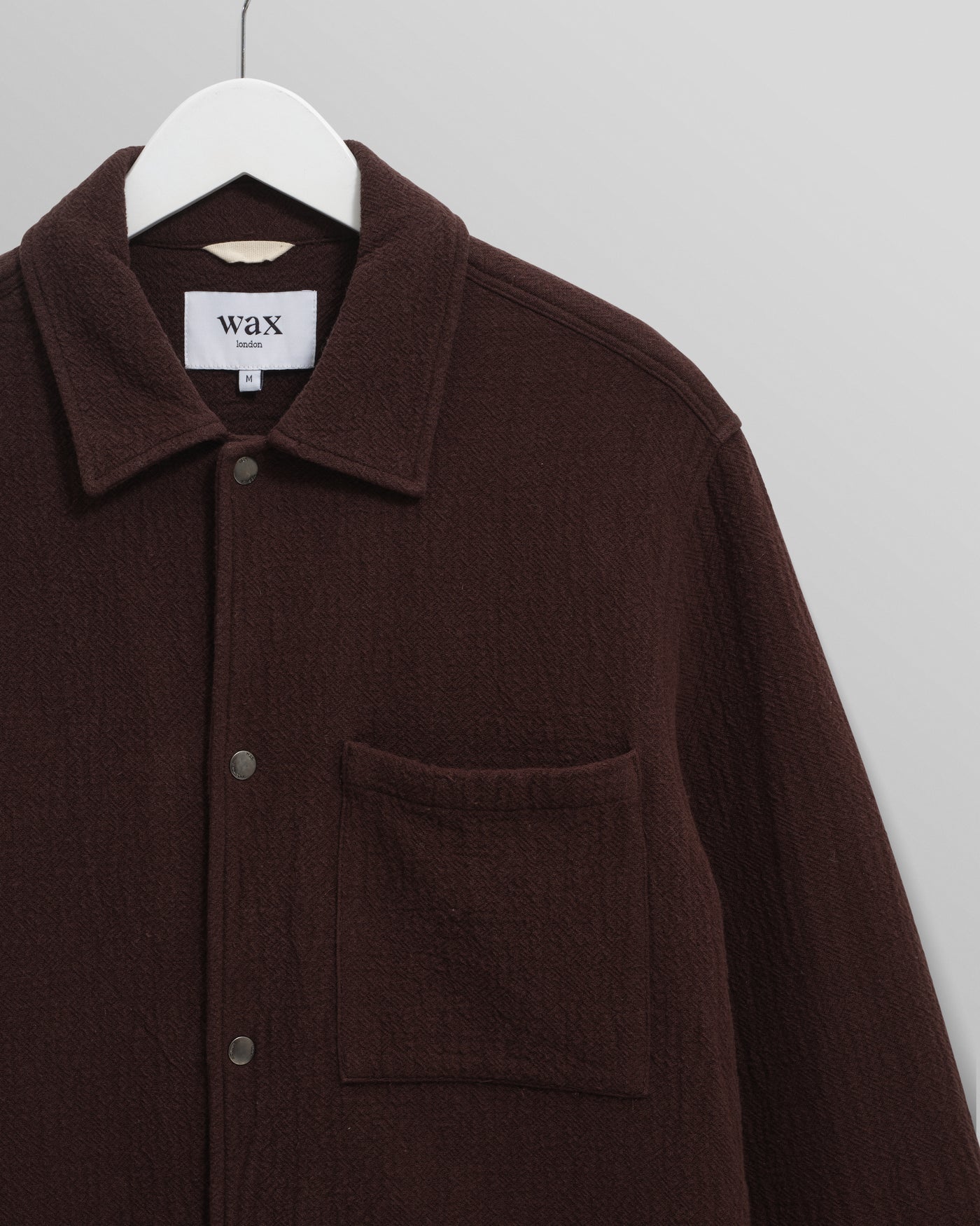 Romer Shirt - Heavy Crinkle Cotton Dark Brown