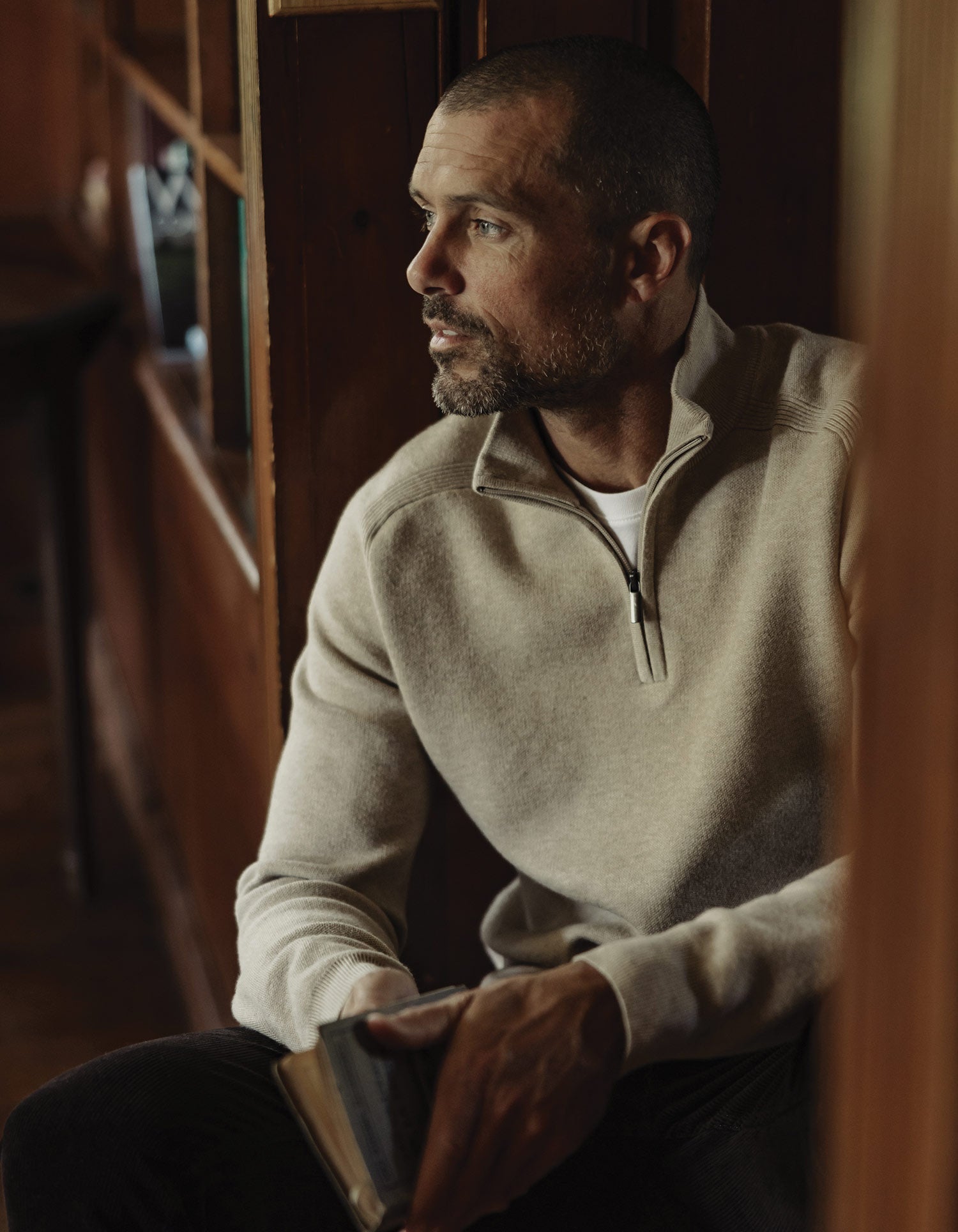 Coopers Landing Quarter Zip Oatmeal