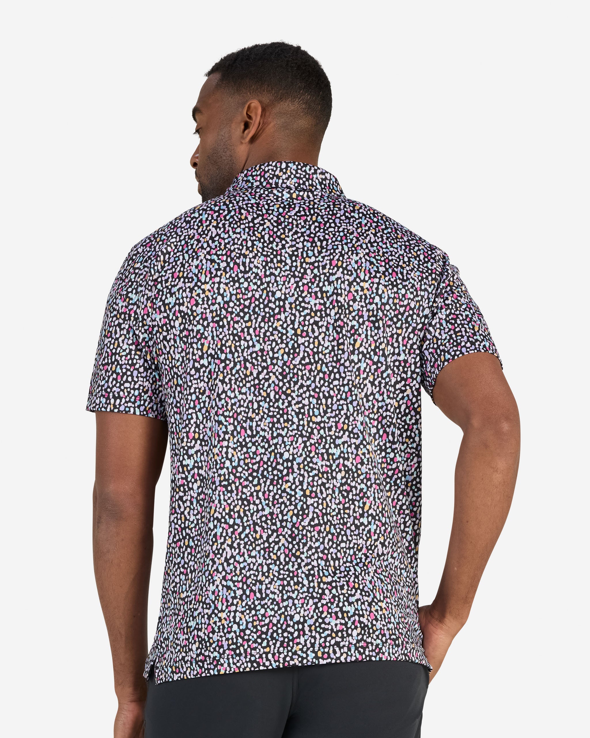 Drippity Drip Remix Polo Black Multi