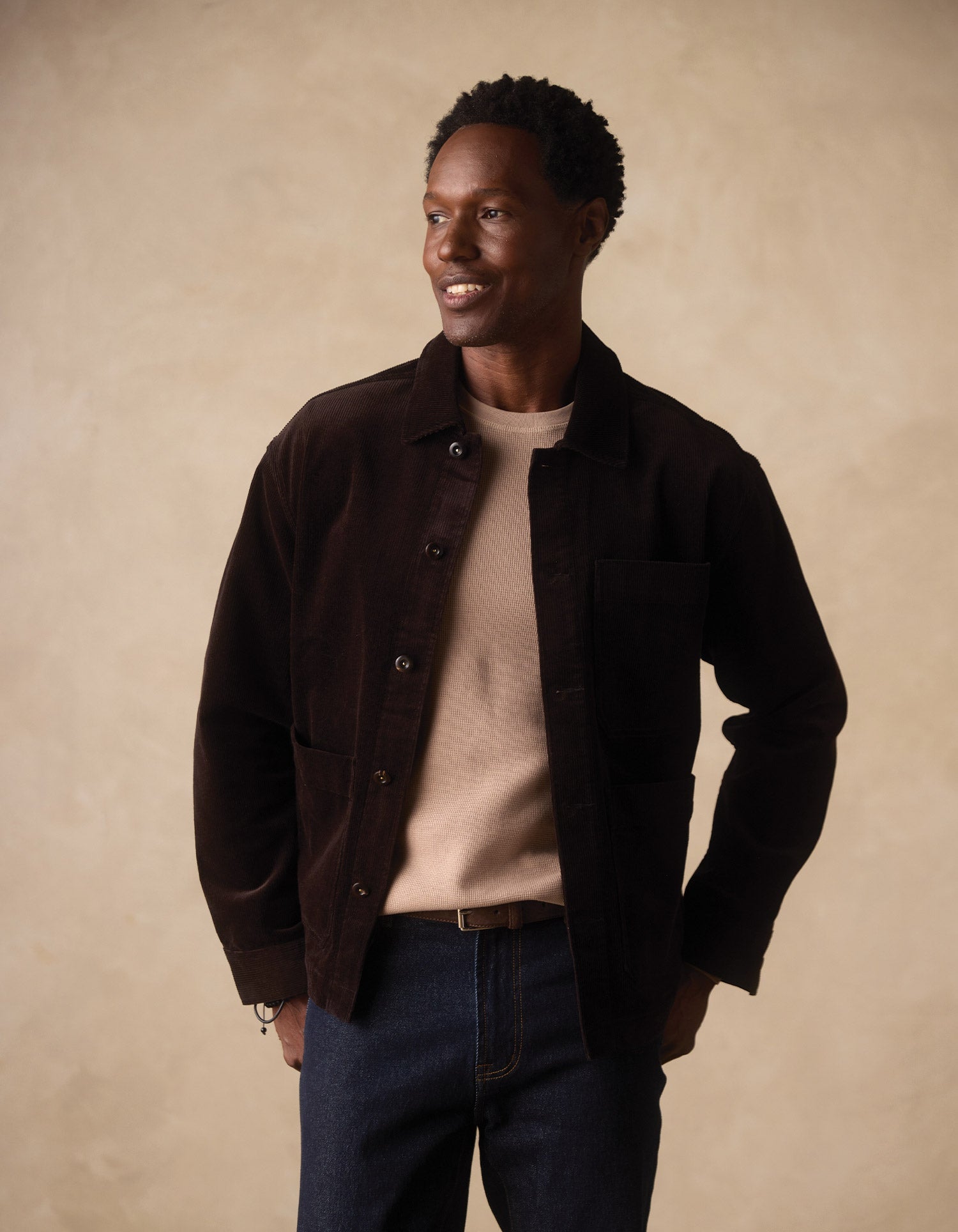 Cord Chore Coat Dark Brown