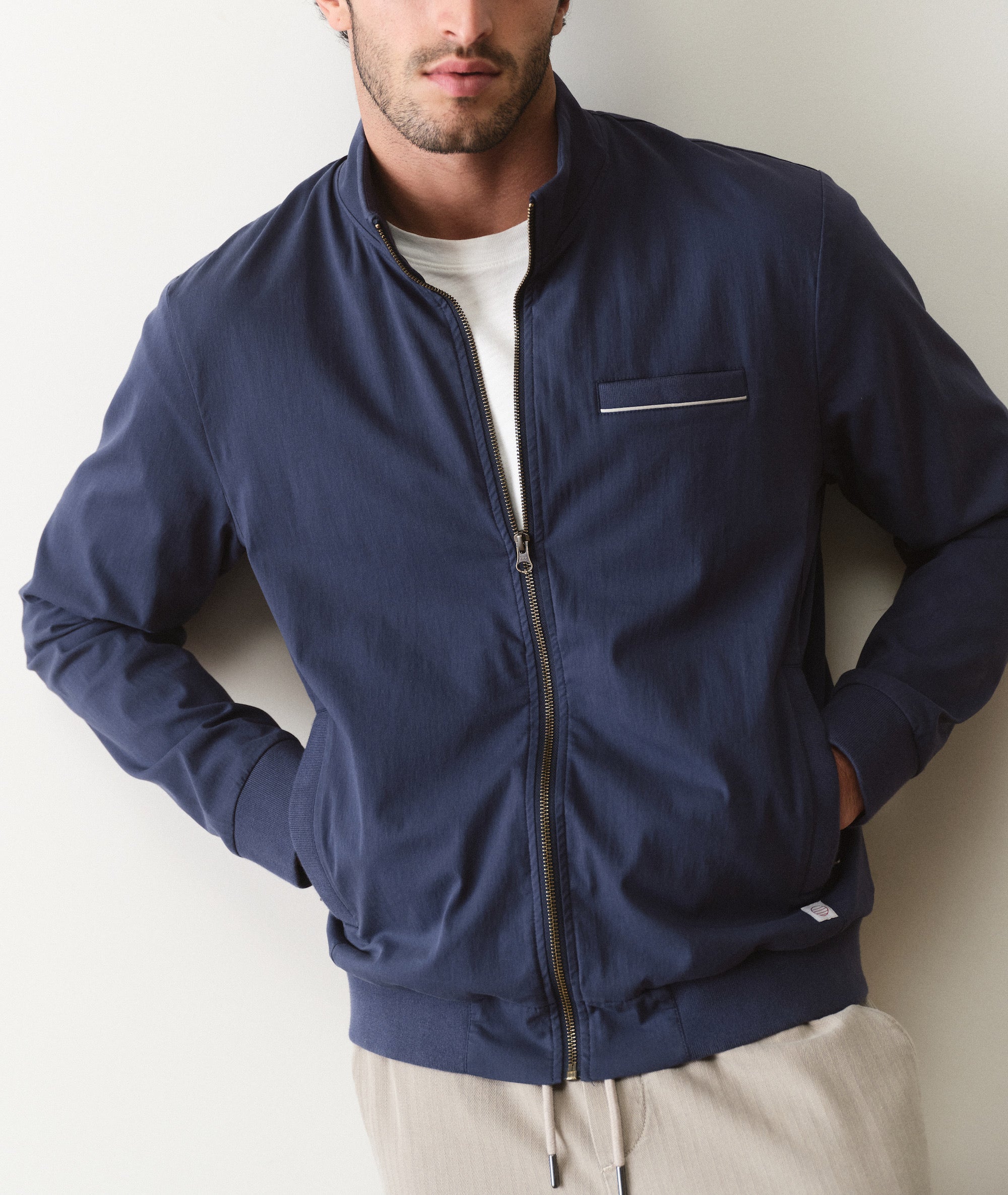 Breeze Stretch Bomber Jacket Mood Indigo