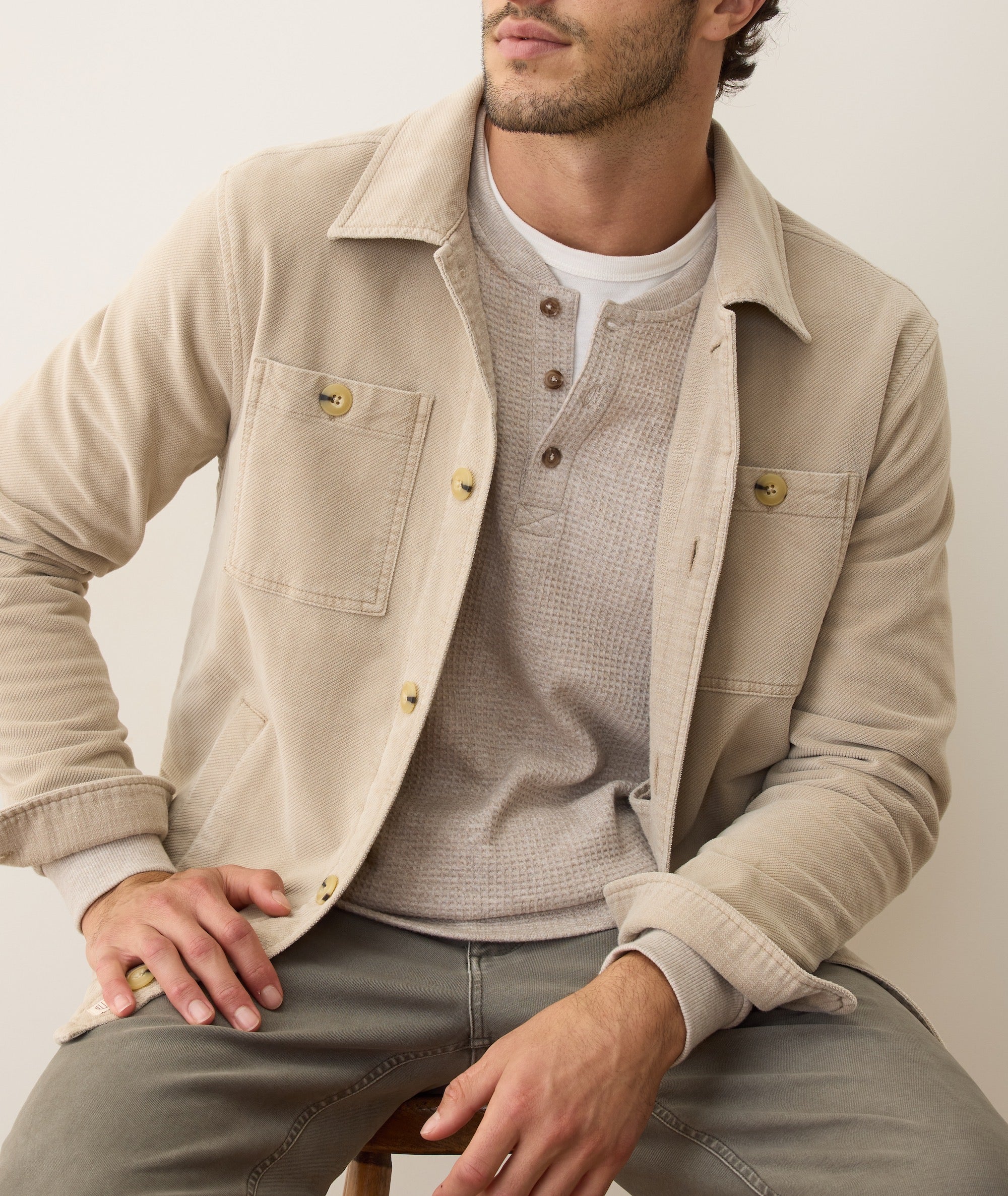 Max Moleskin Overshirt Taupe