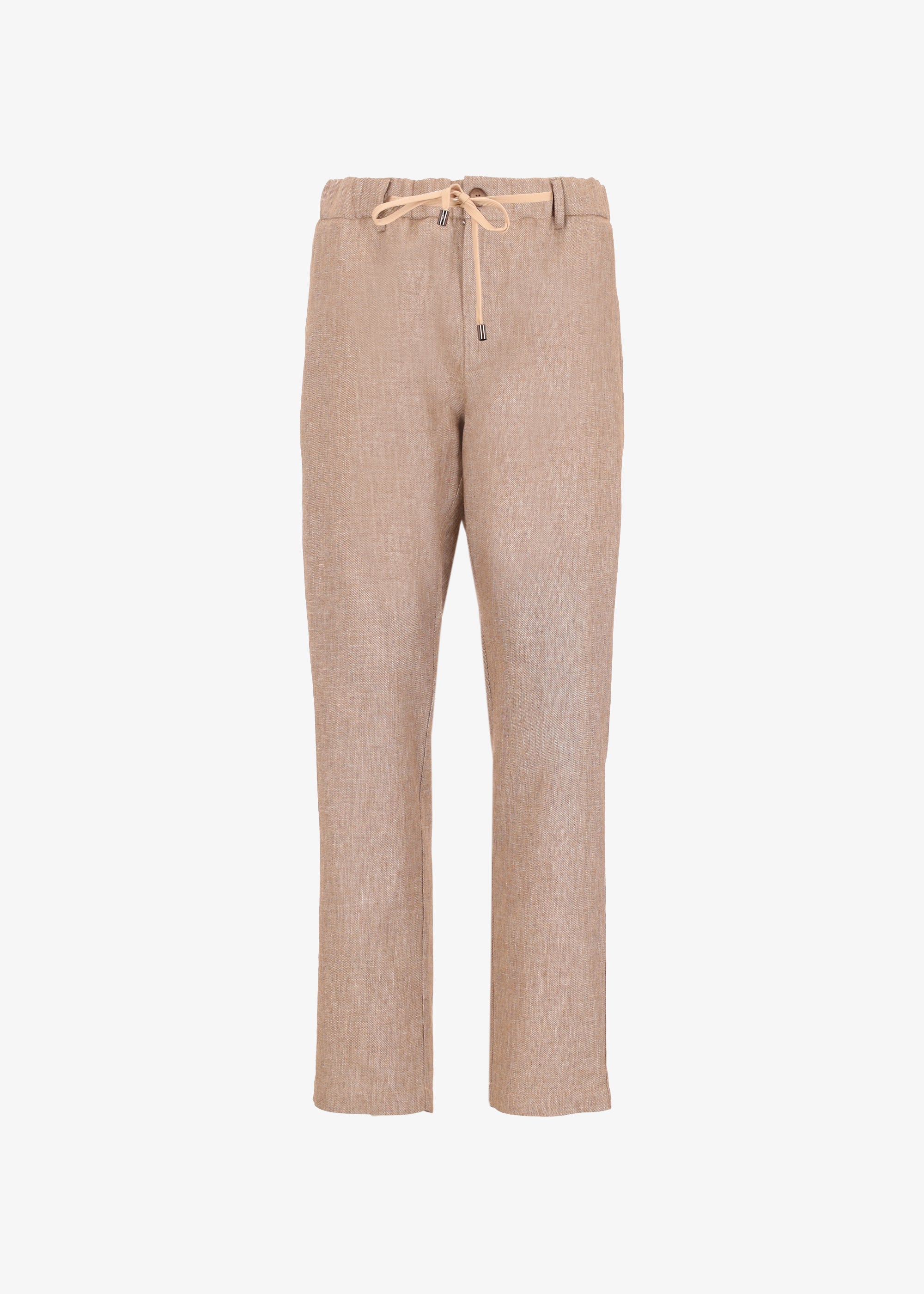 Certo Ban Pleated Linen Trouser Mud