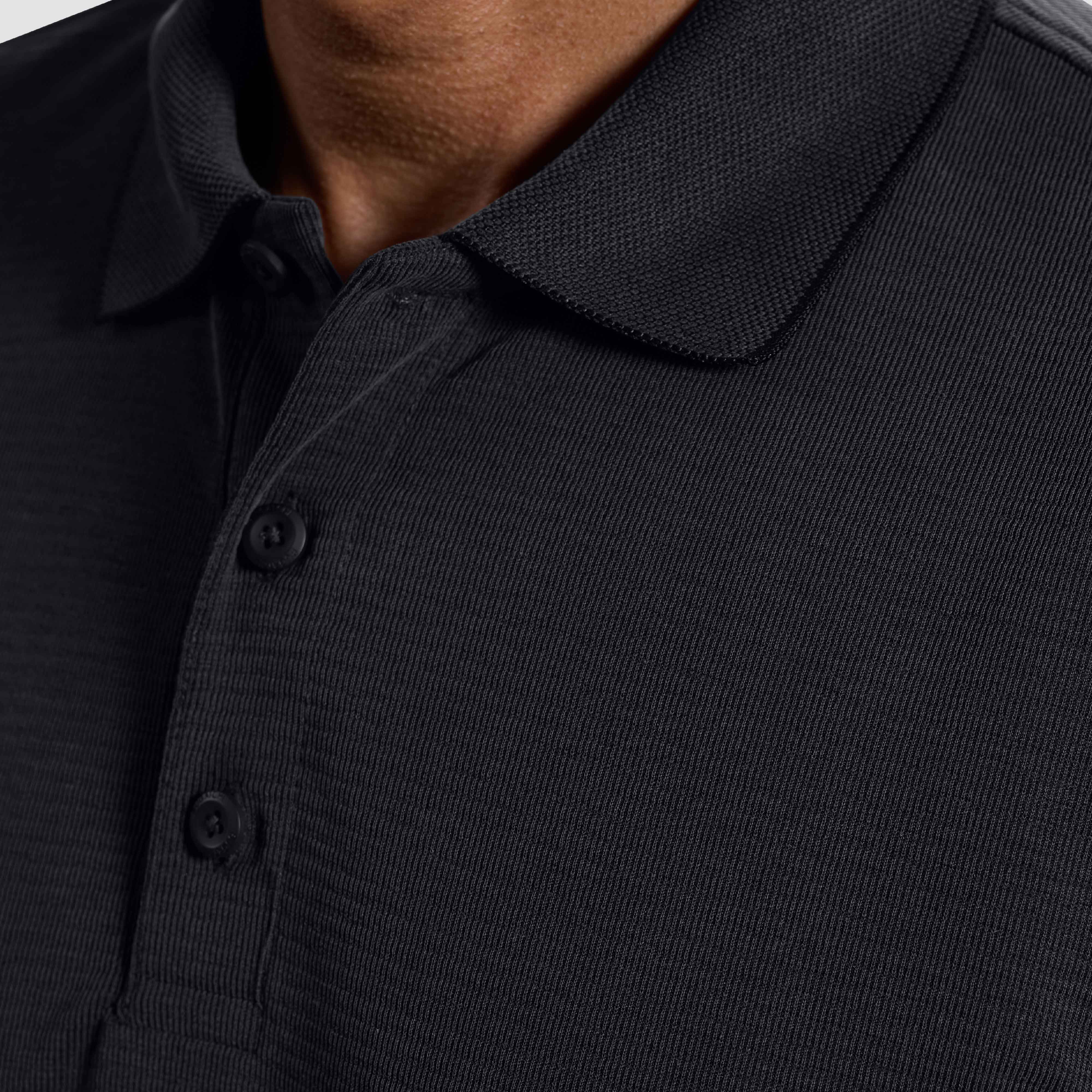 Oscar Ottoman Polo Shirt Black