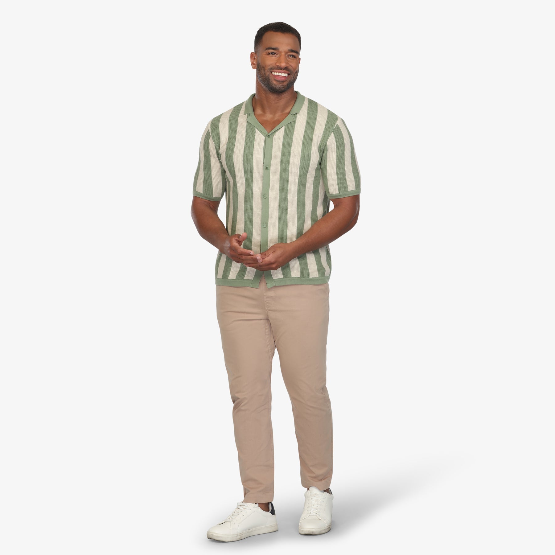 Structured Stripe Shirt Stripes