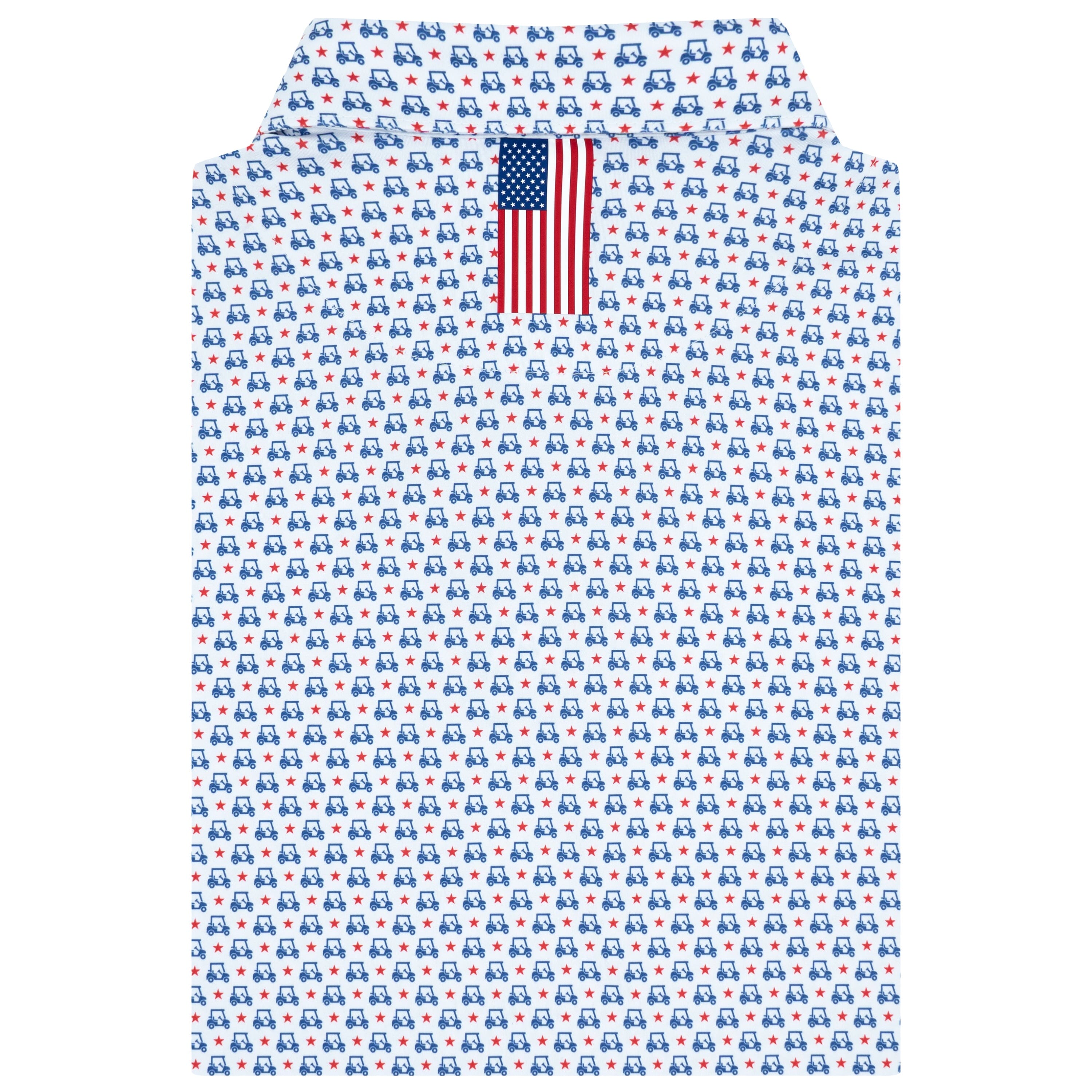 The Stars & Carts Polo White/Short Stop Blue