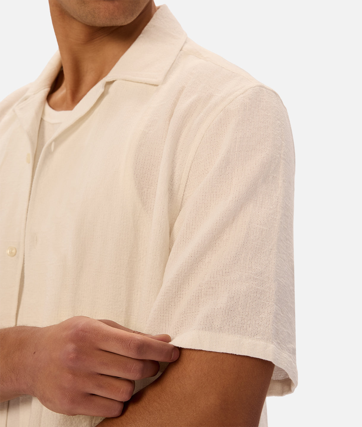 The Marbella Short Sleeve Shirt Cream