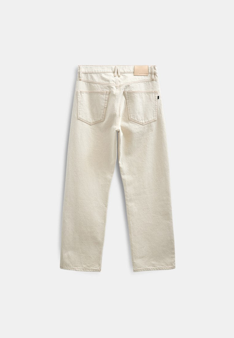 Akjonas Wide Leg Jeans Ecru Denim