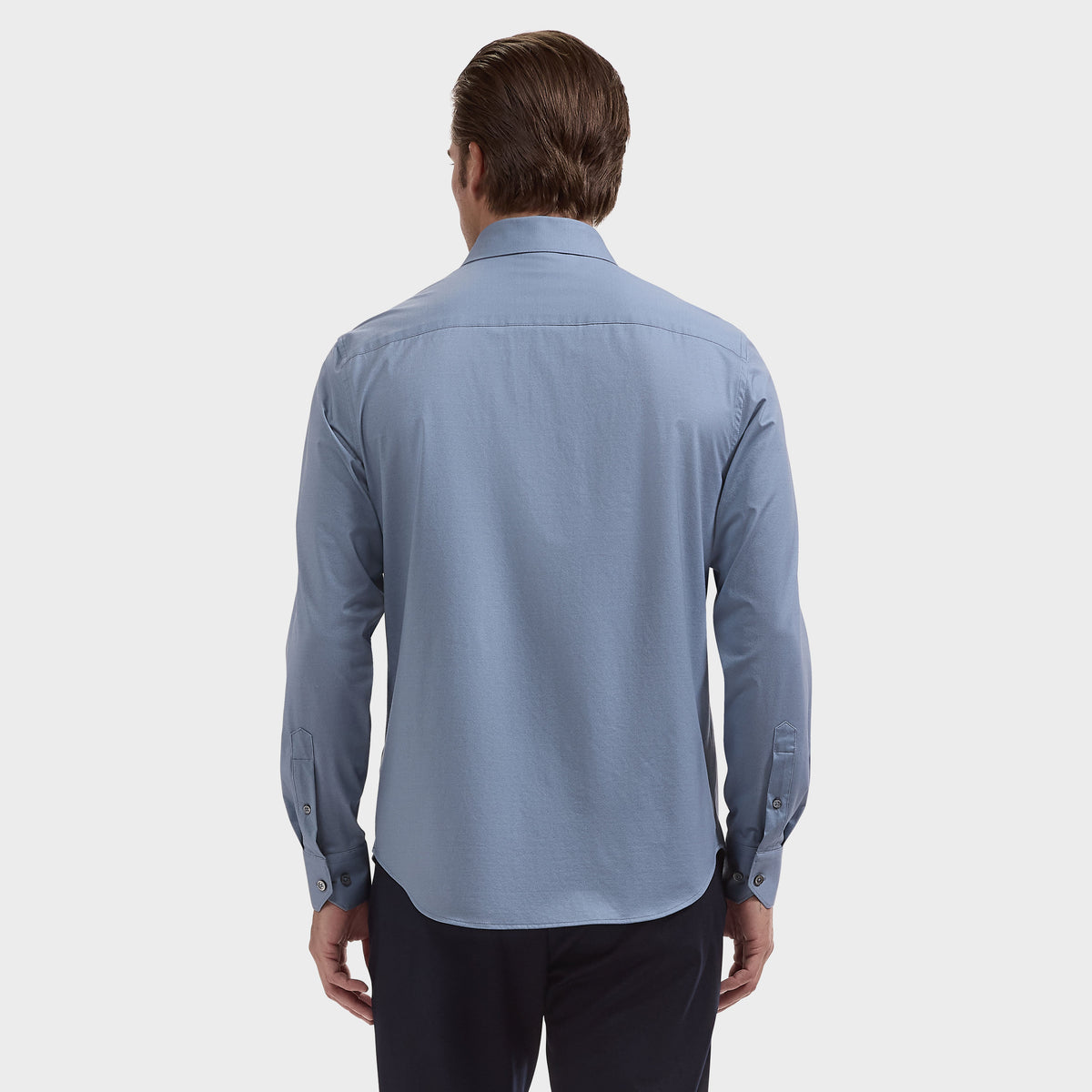 OOOHCotton Jimmy Long Sleeve Shirt Steel