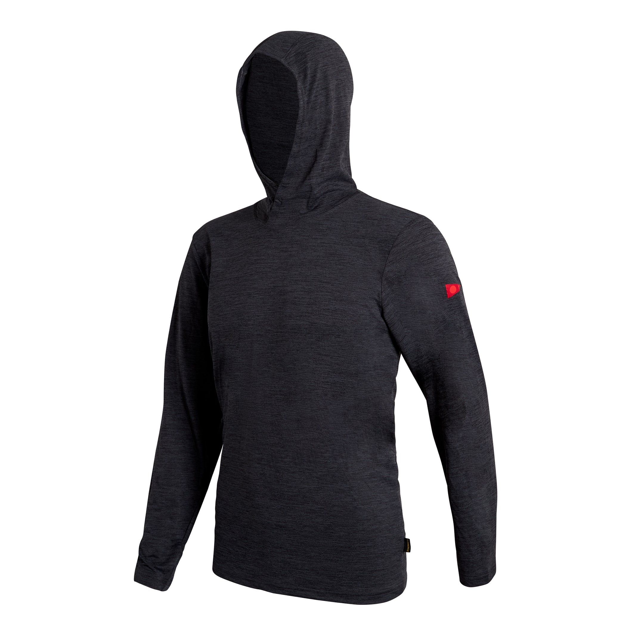 Airtex Long Sleeve Hooded Shirt Heather Charcoal