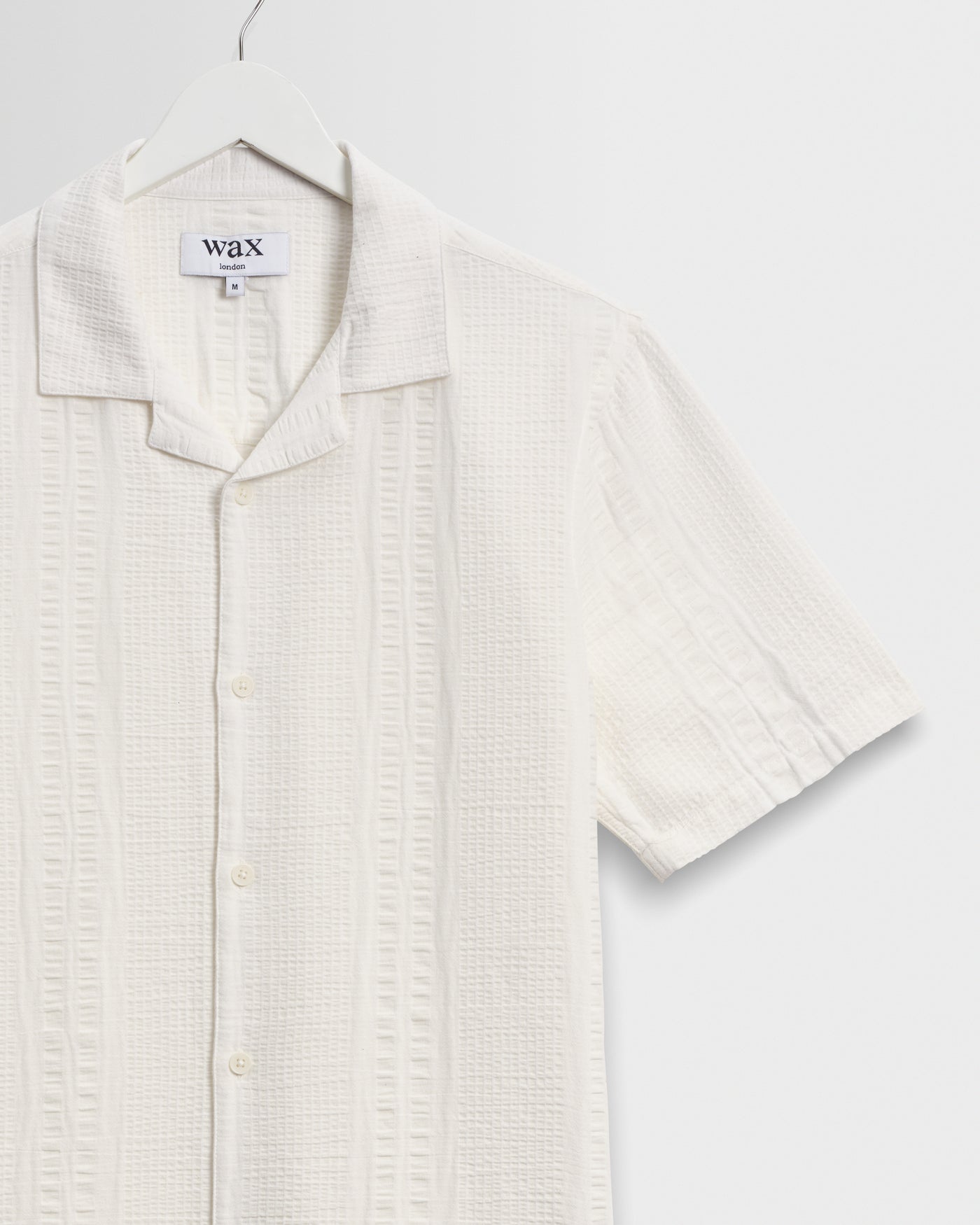 Didcot Shirt in Double Weave Grid Ecru