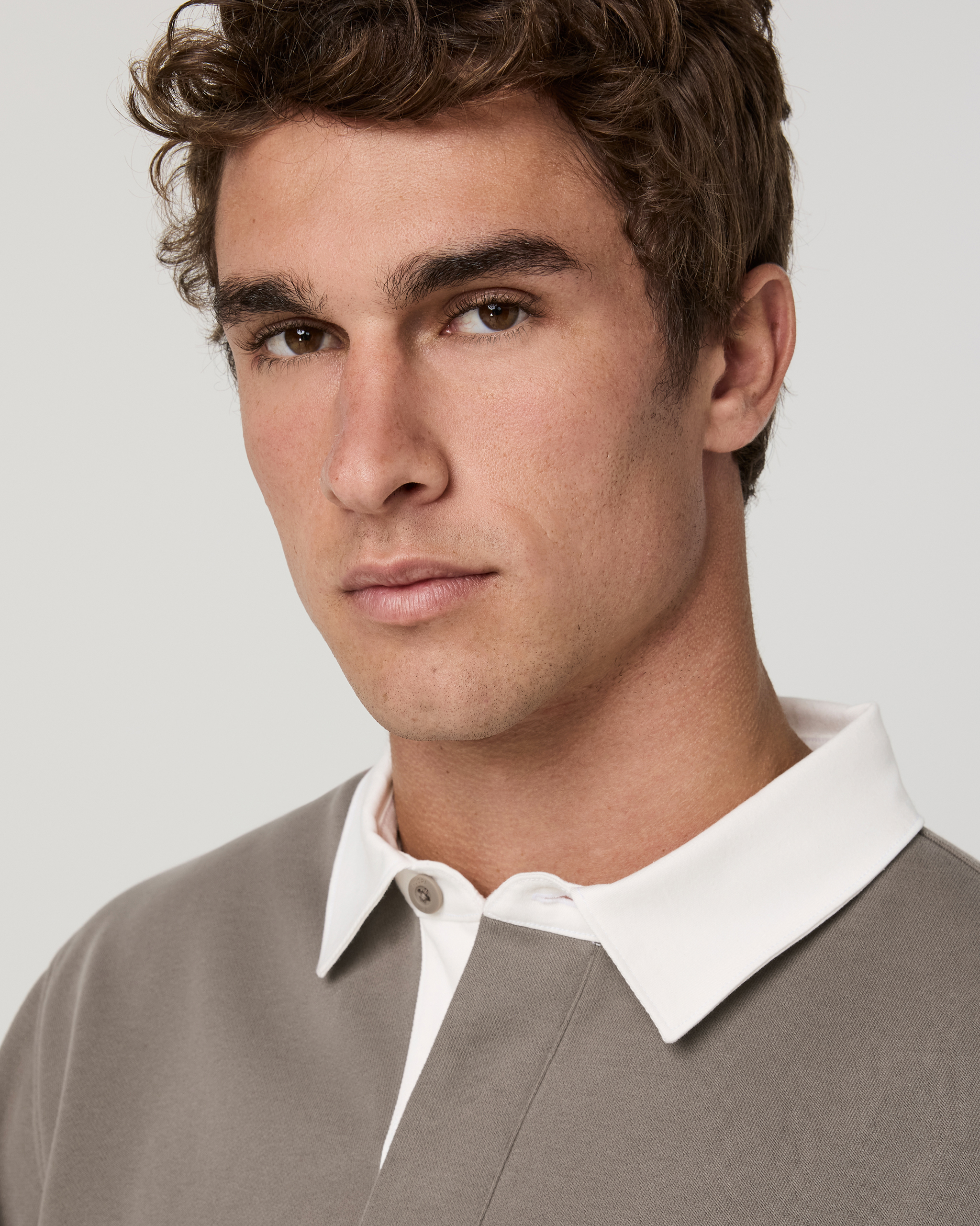 L/S Cypress Rugby Smokey Taupe