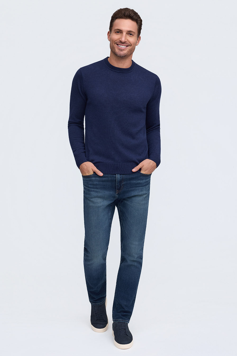 Classic Merino Crew Midnight