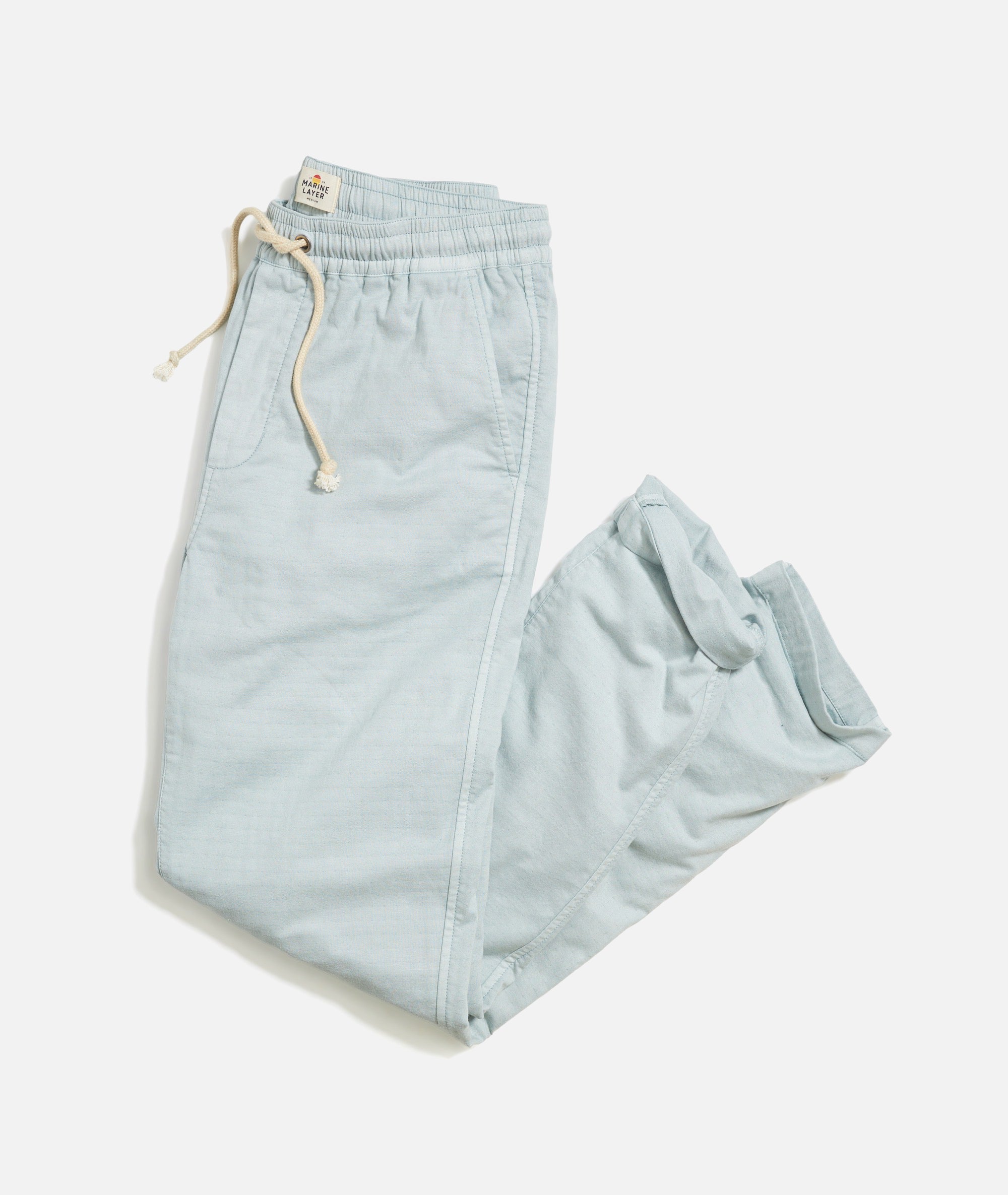 Saturday Slim Straight Stretch Beach Pant Light Blue