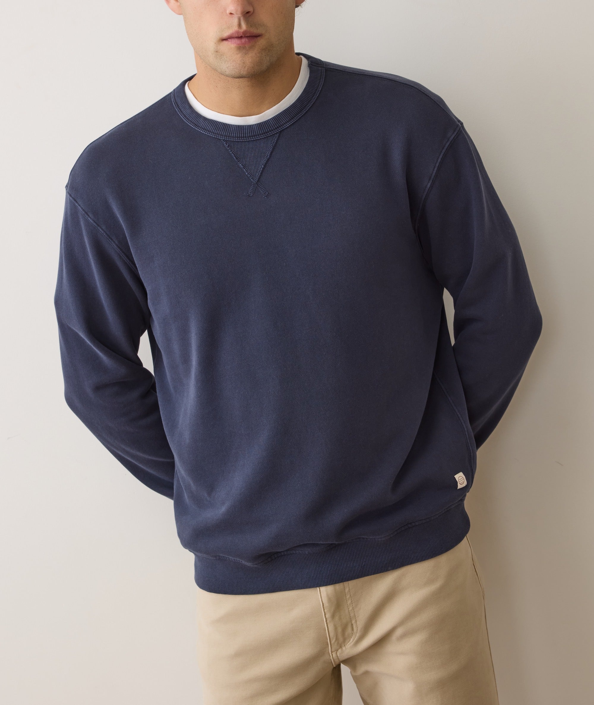 Relaxed Cloud 9 Fleece Crewneck Mood Indigo