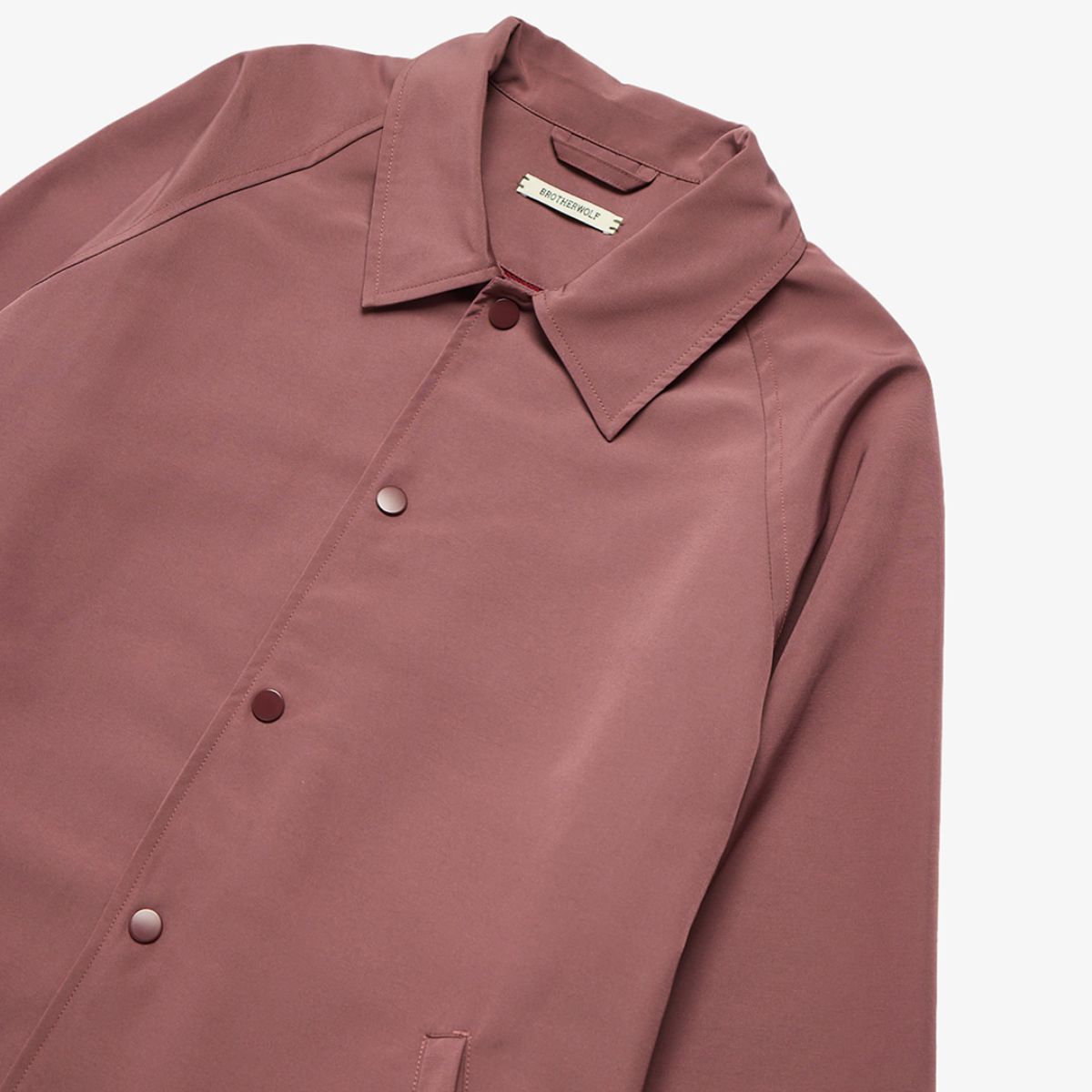 Emroidered Coach Jacket Bordeaux