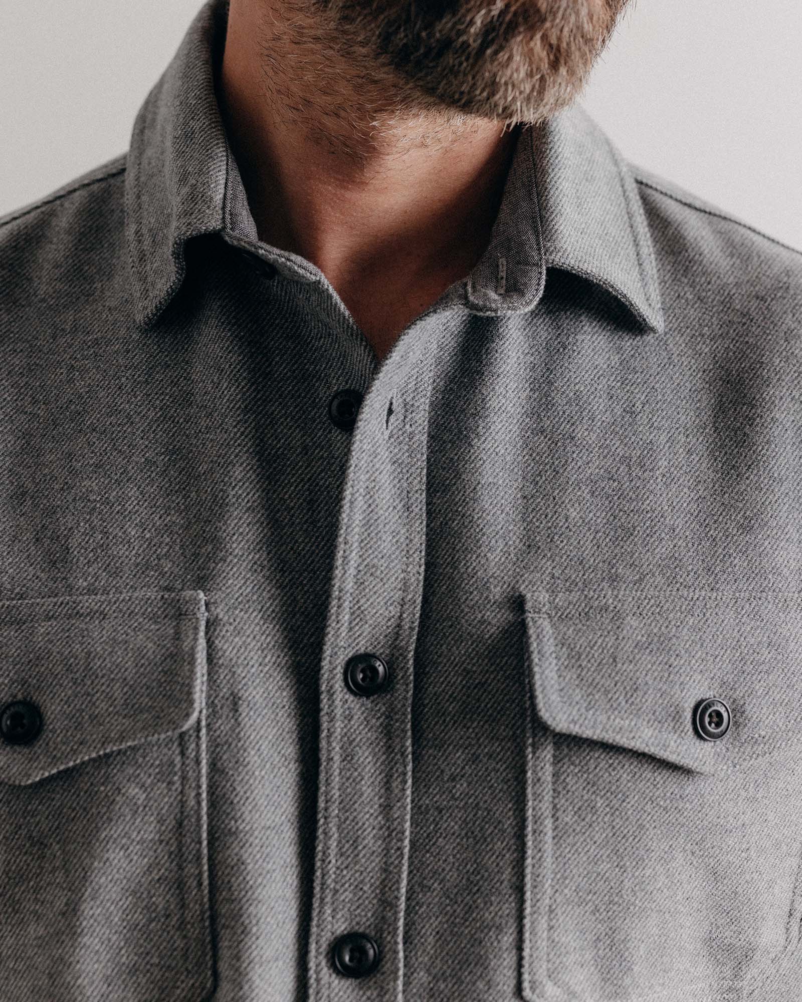 The CPO Shirt in Twill Ash Heather