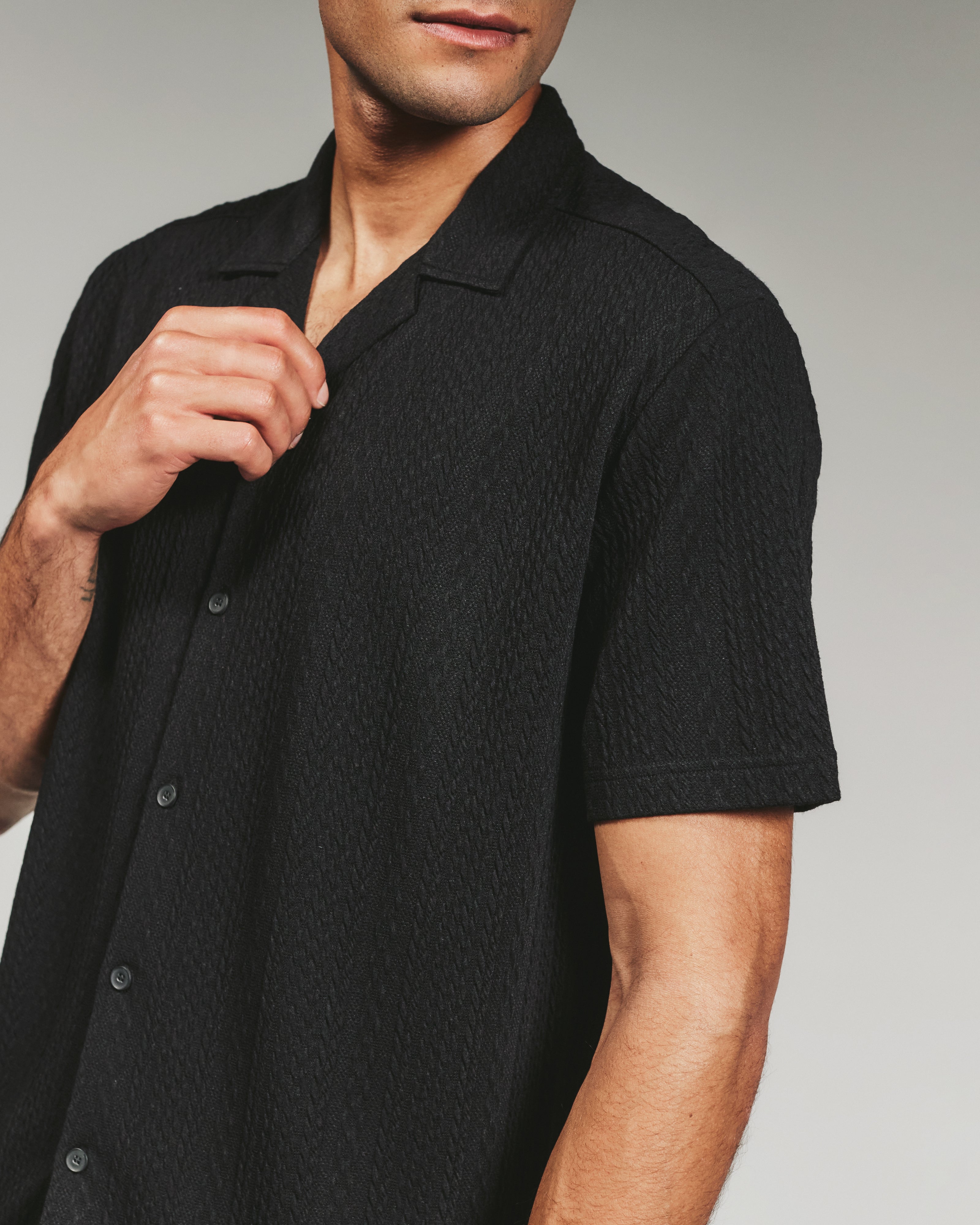 Andros Camp Shirt Black