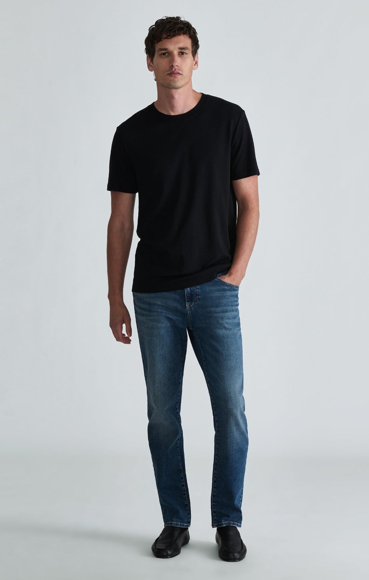 Steve Classic Vintage Athletic Fit Denim Mid Brushed