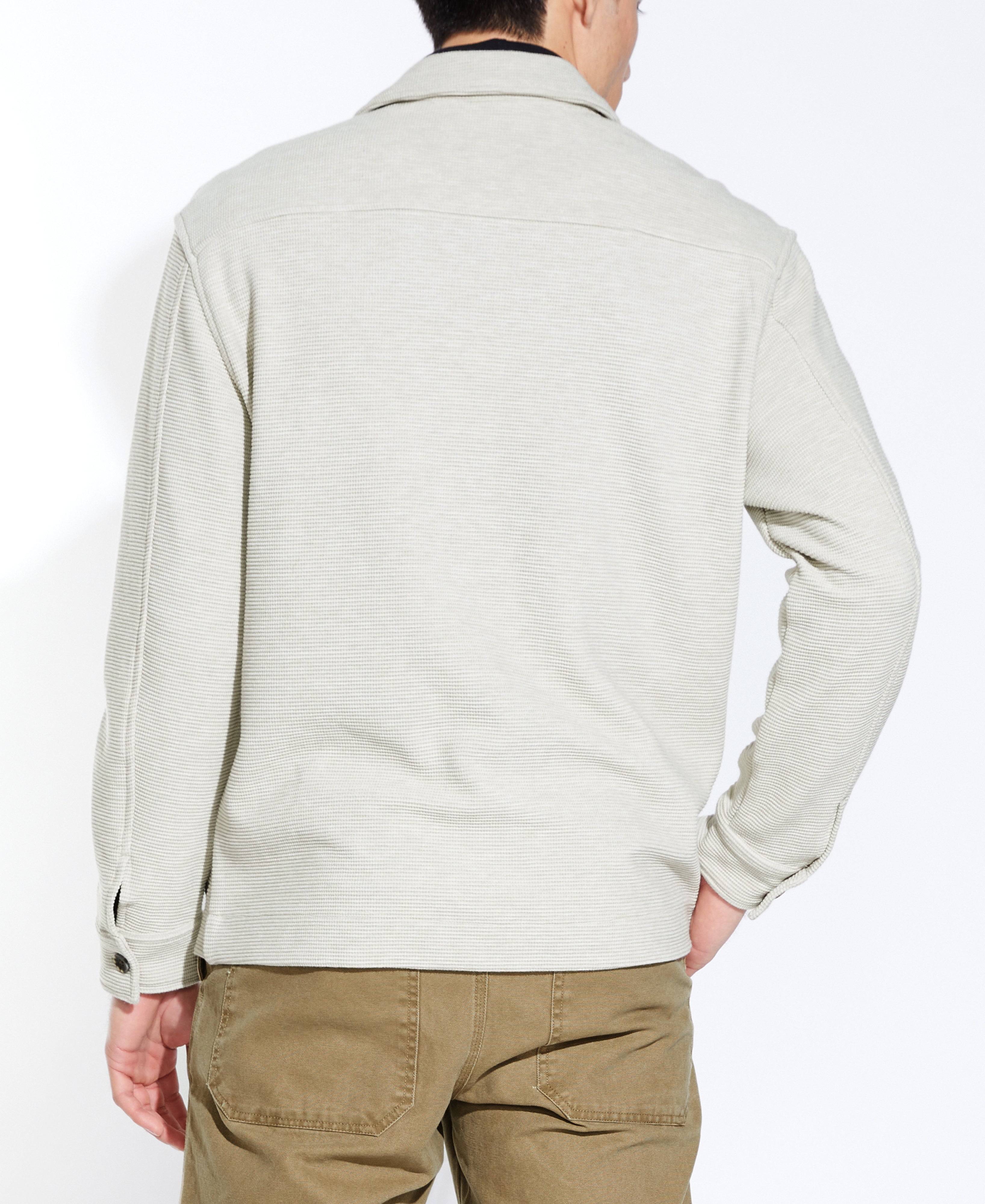 Roy Chenille Overshirt Heather Oatmeal