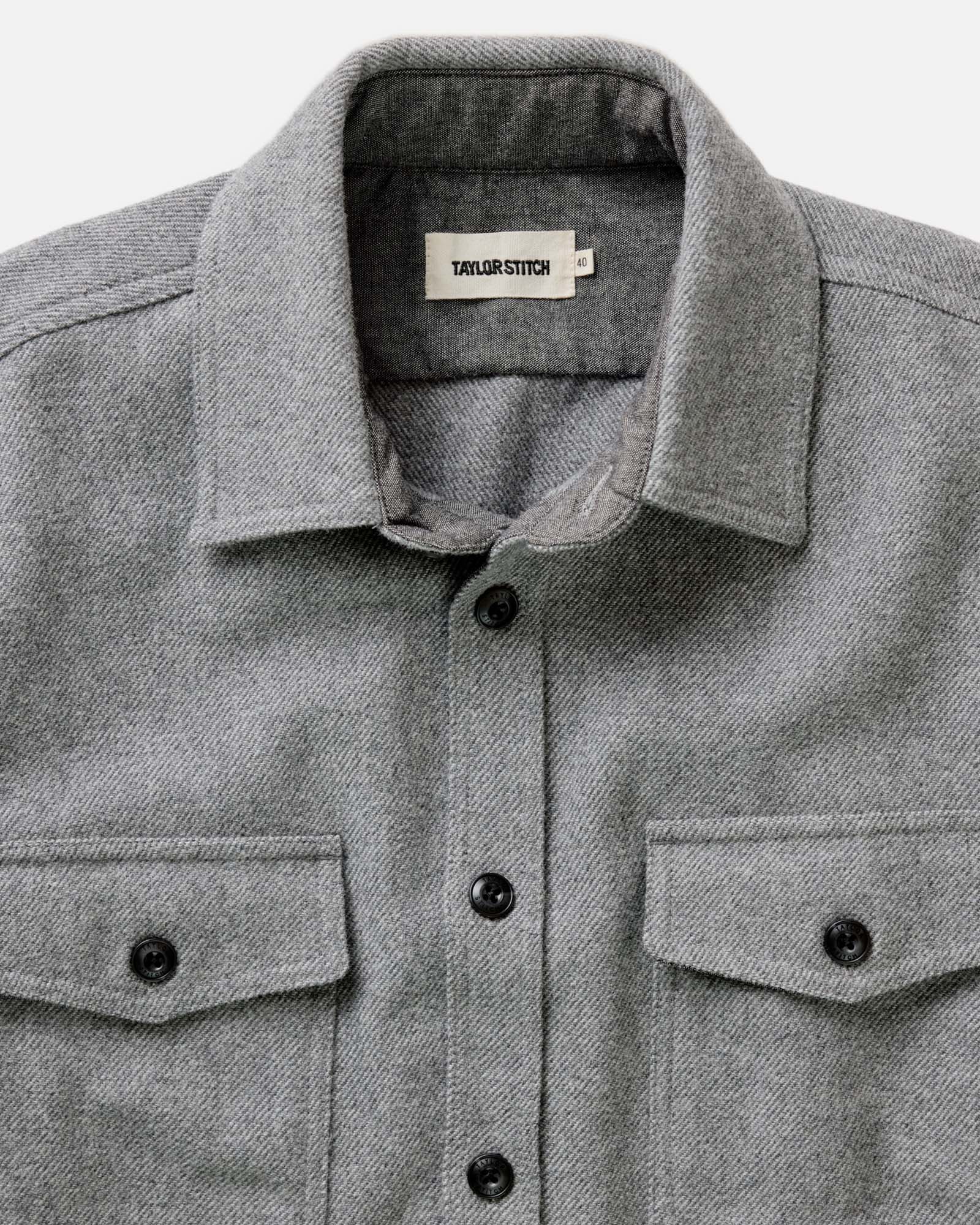 The CPO Shirt in Twill Ash Heather