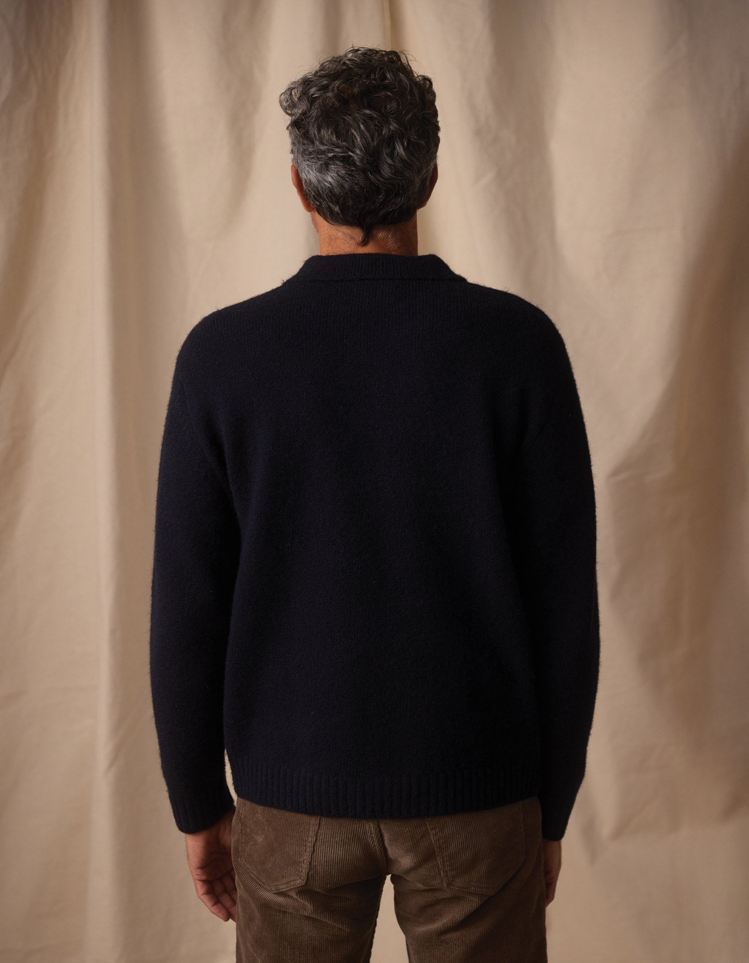 Homebound Polo Sweater Navy