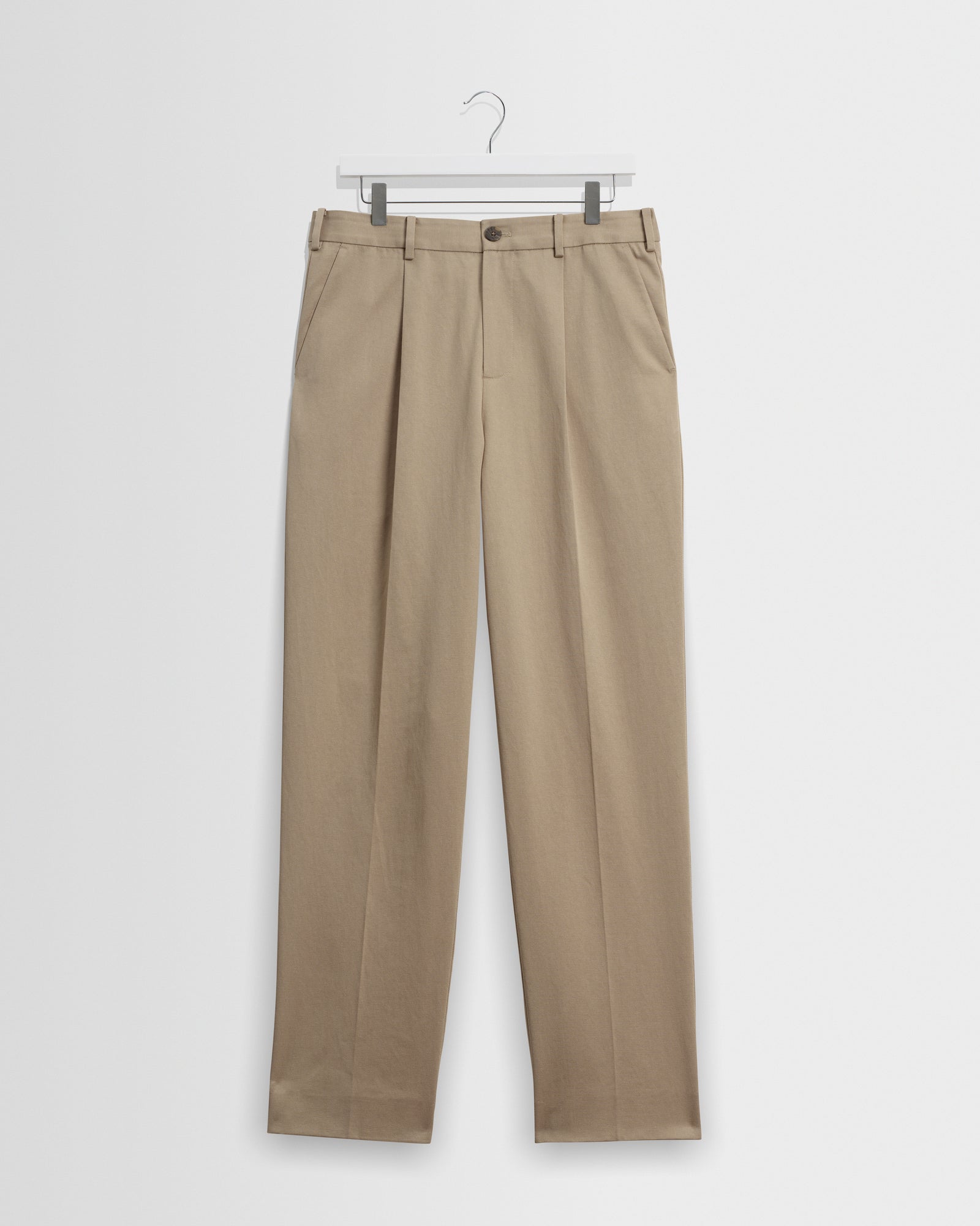 Aubyn Trouser in Cotton Tencel Twill Beige