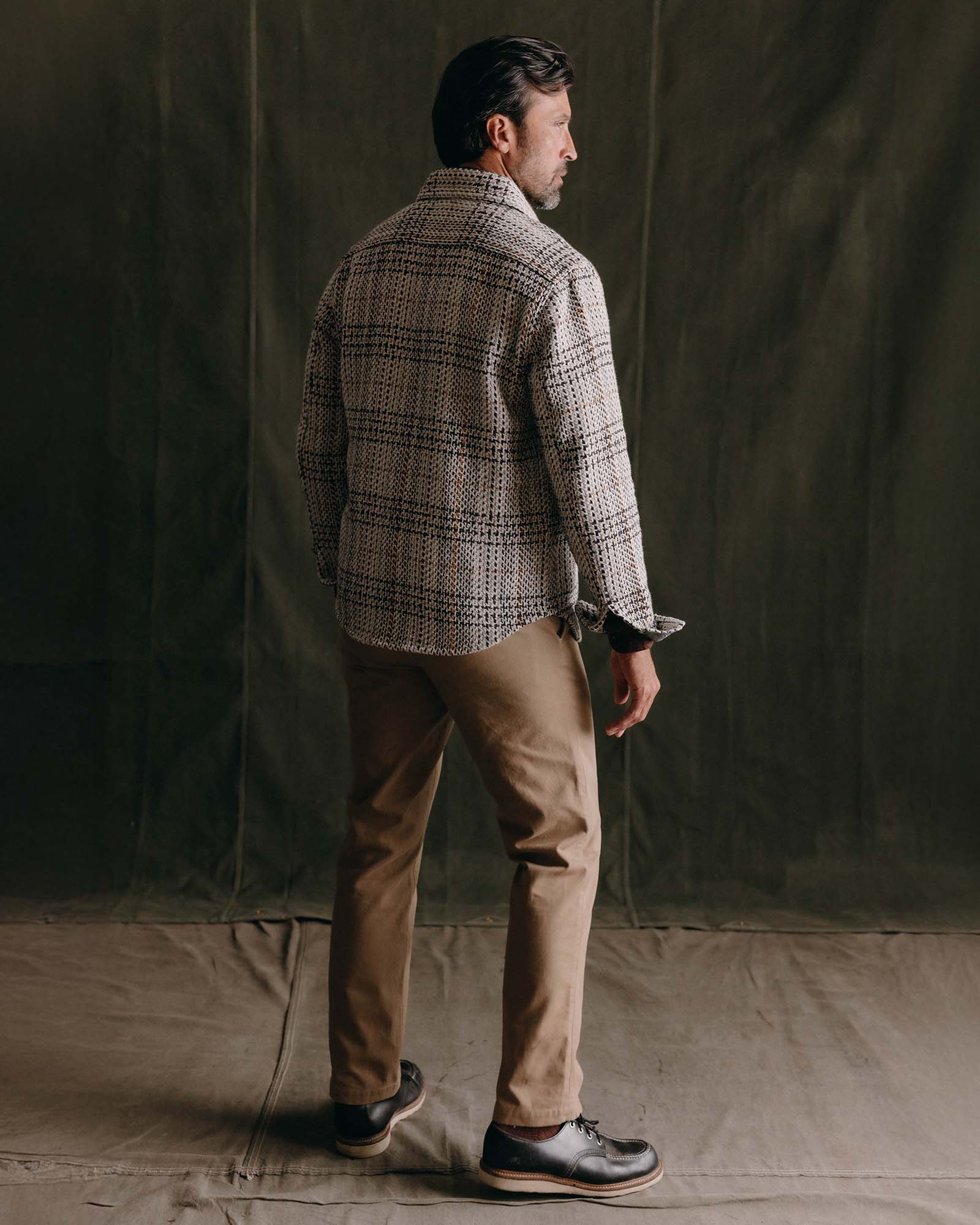 The Cutter Overshirt in Plaid Stone