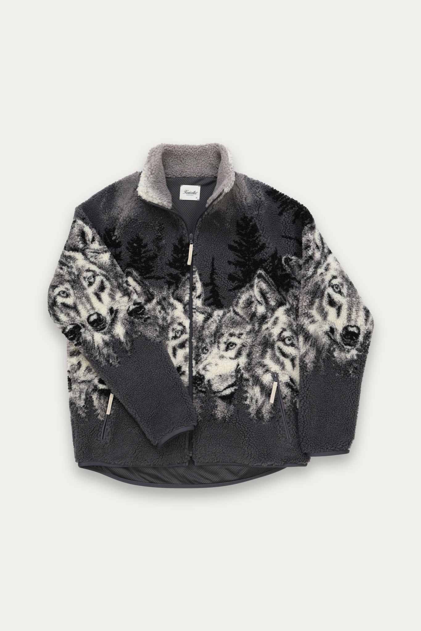 Printed Sherpa Fleece Wolf Pack