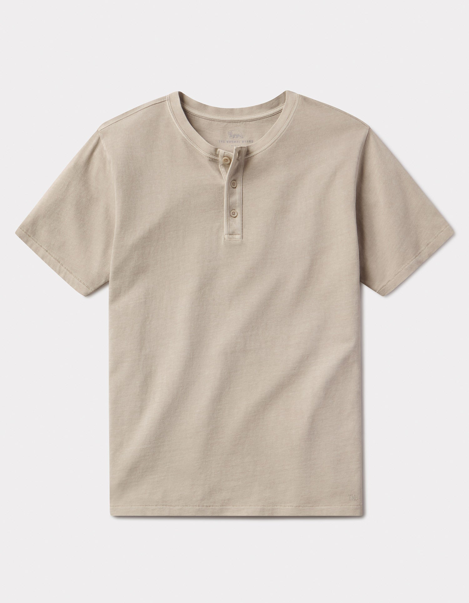Normal Jersey Henley Tee Pumice